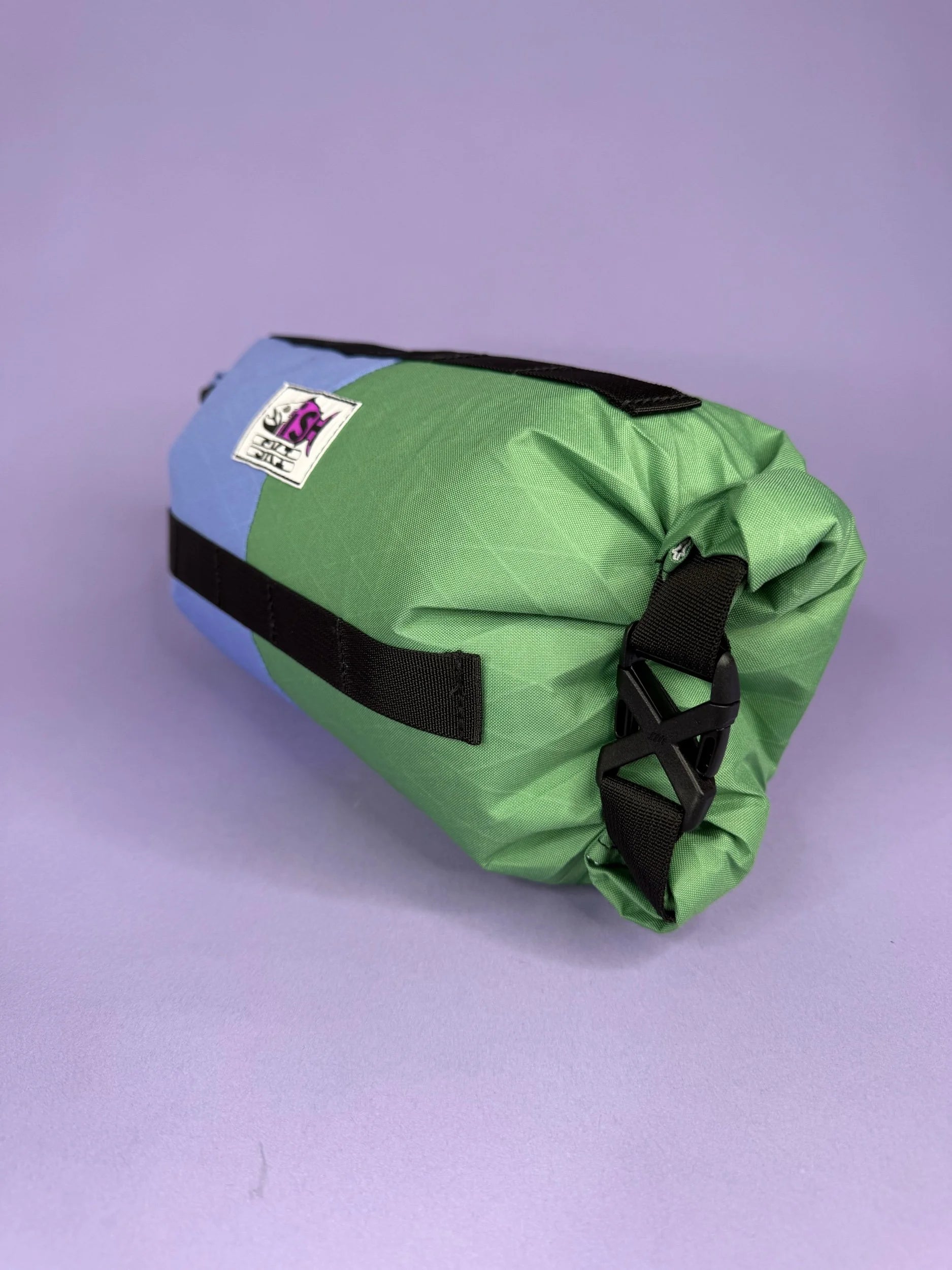Bluebell/Green Double Roll Bag