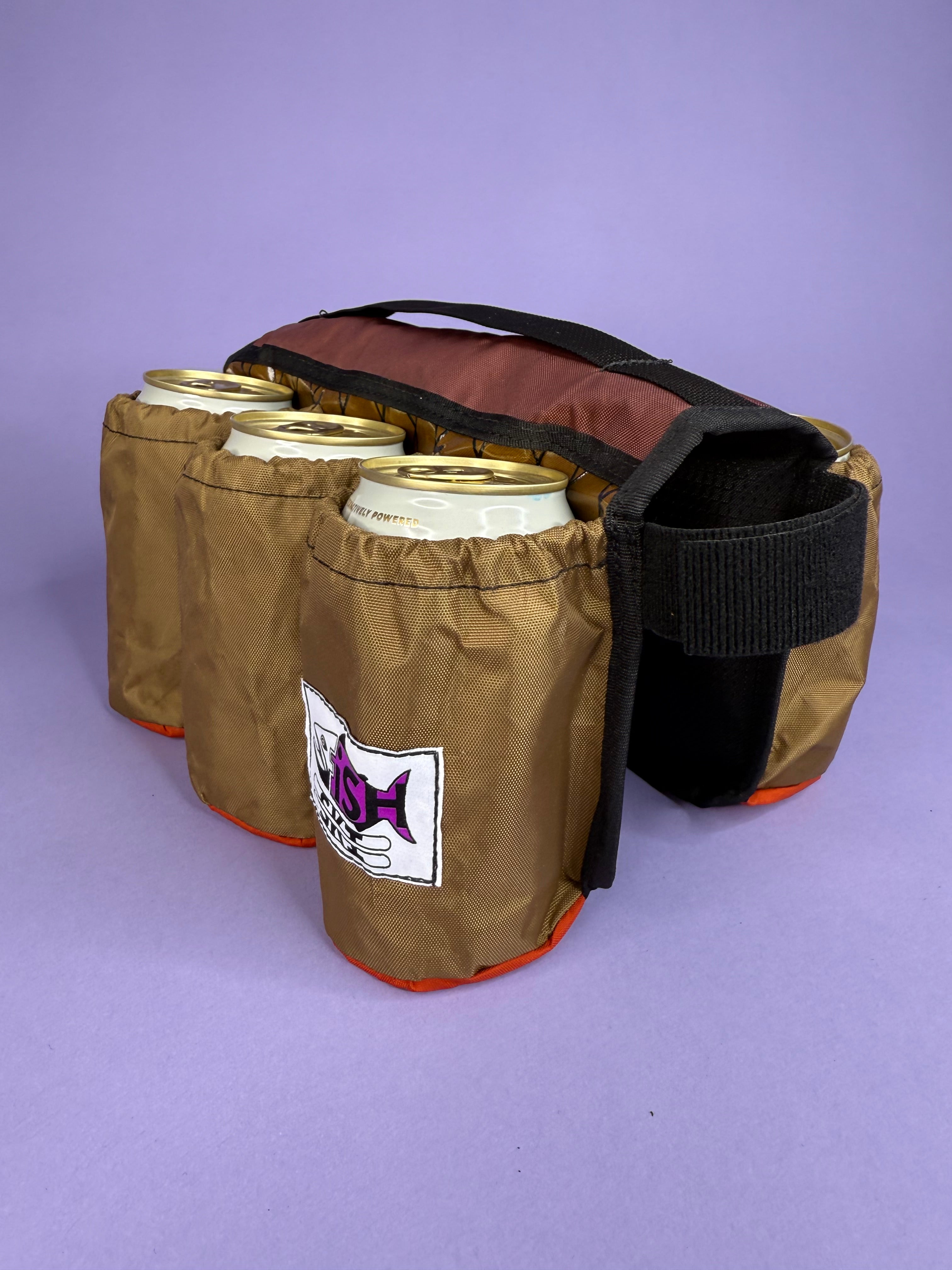 BROWN 6-Pack Beverage Carrier