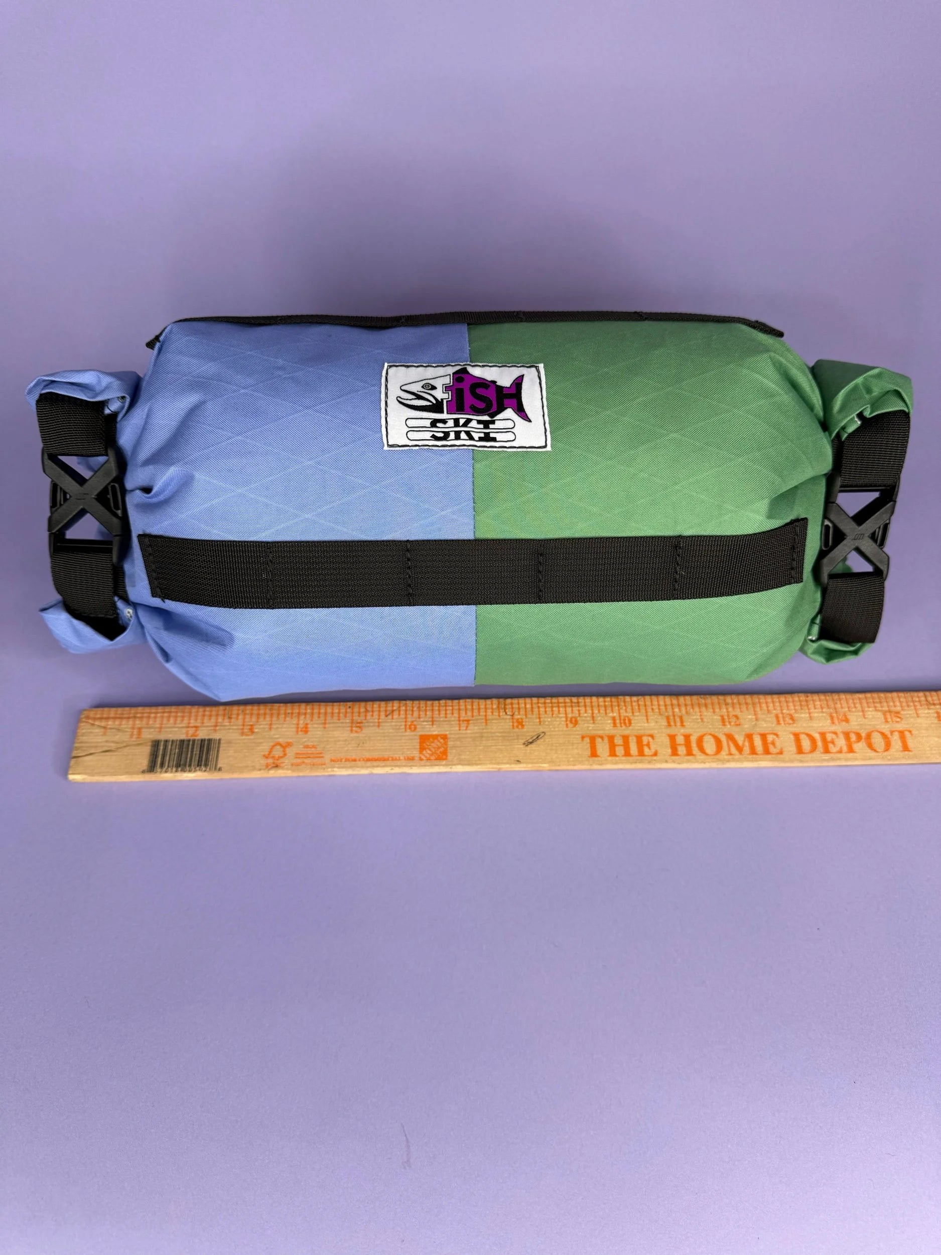 Bluebell/Green Double Roll Bag