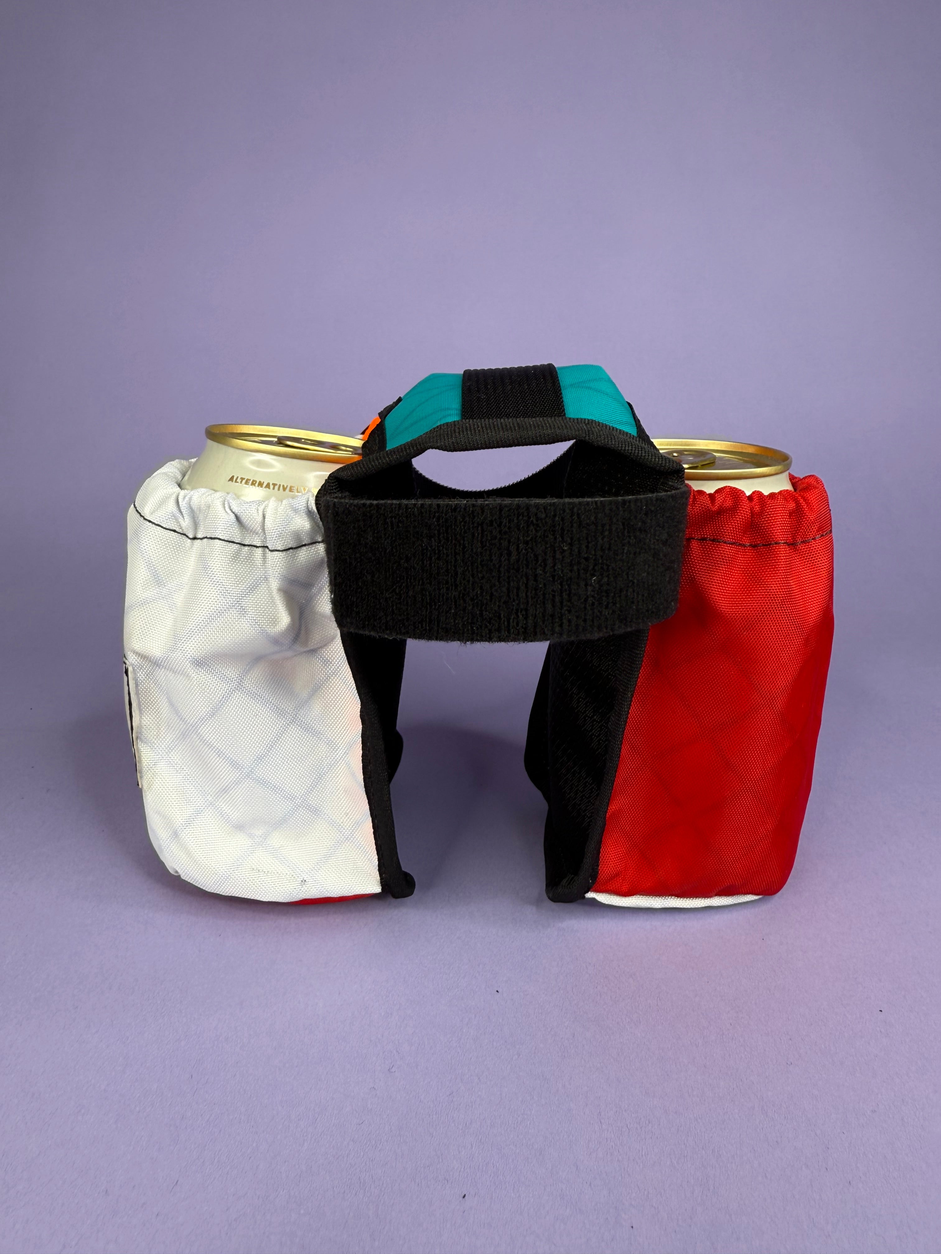 White/Red 2-Pack Beverage Carrier