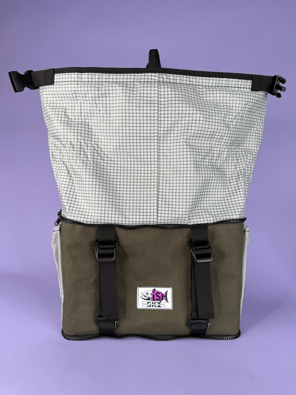 Black & Green Backpack Pannier
