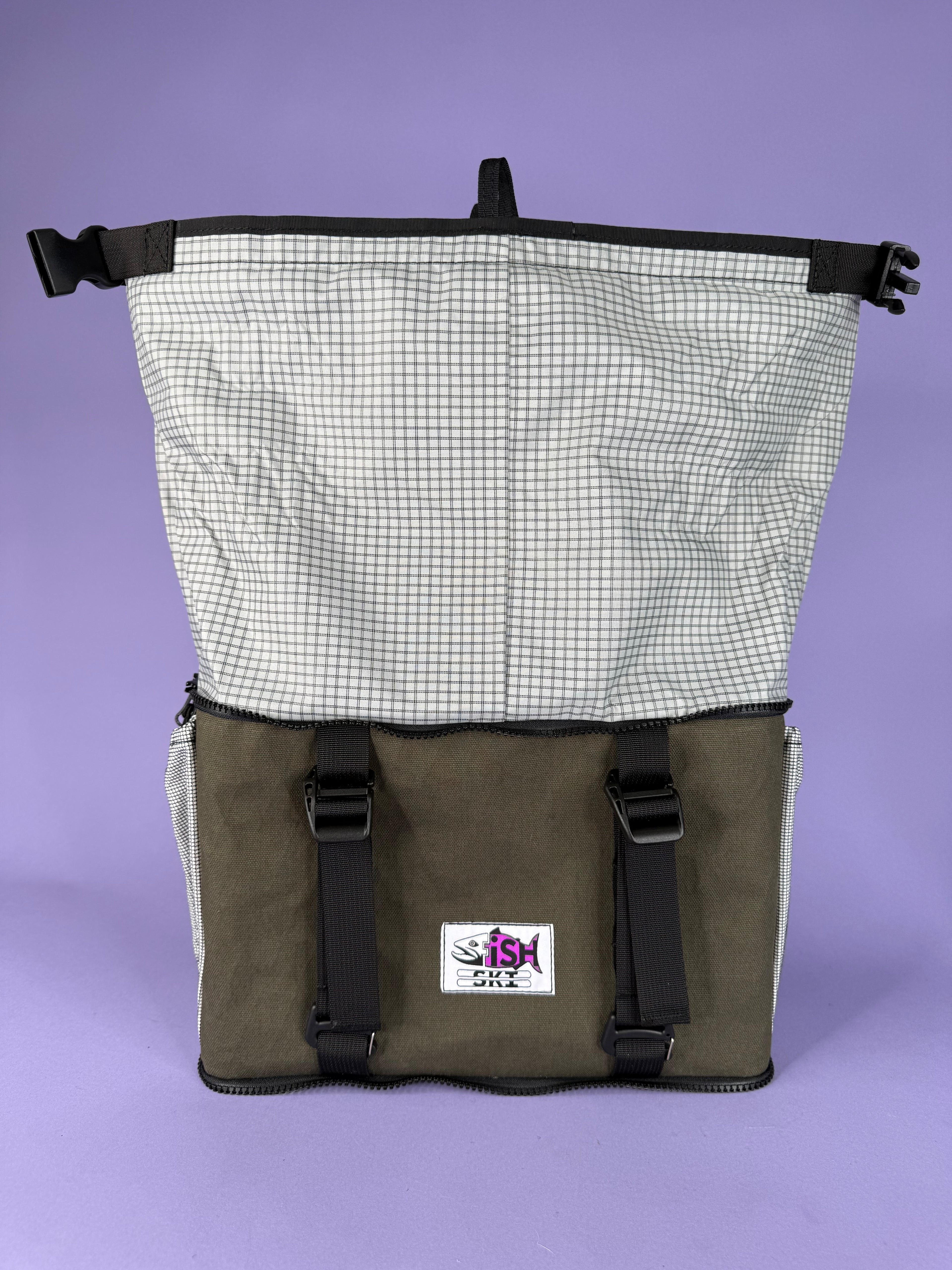Black & Green Backpack Pannier