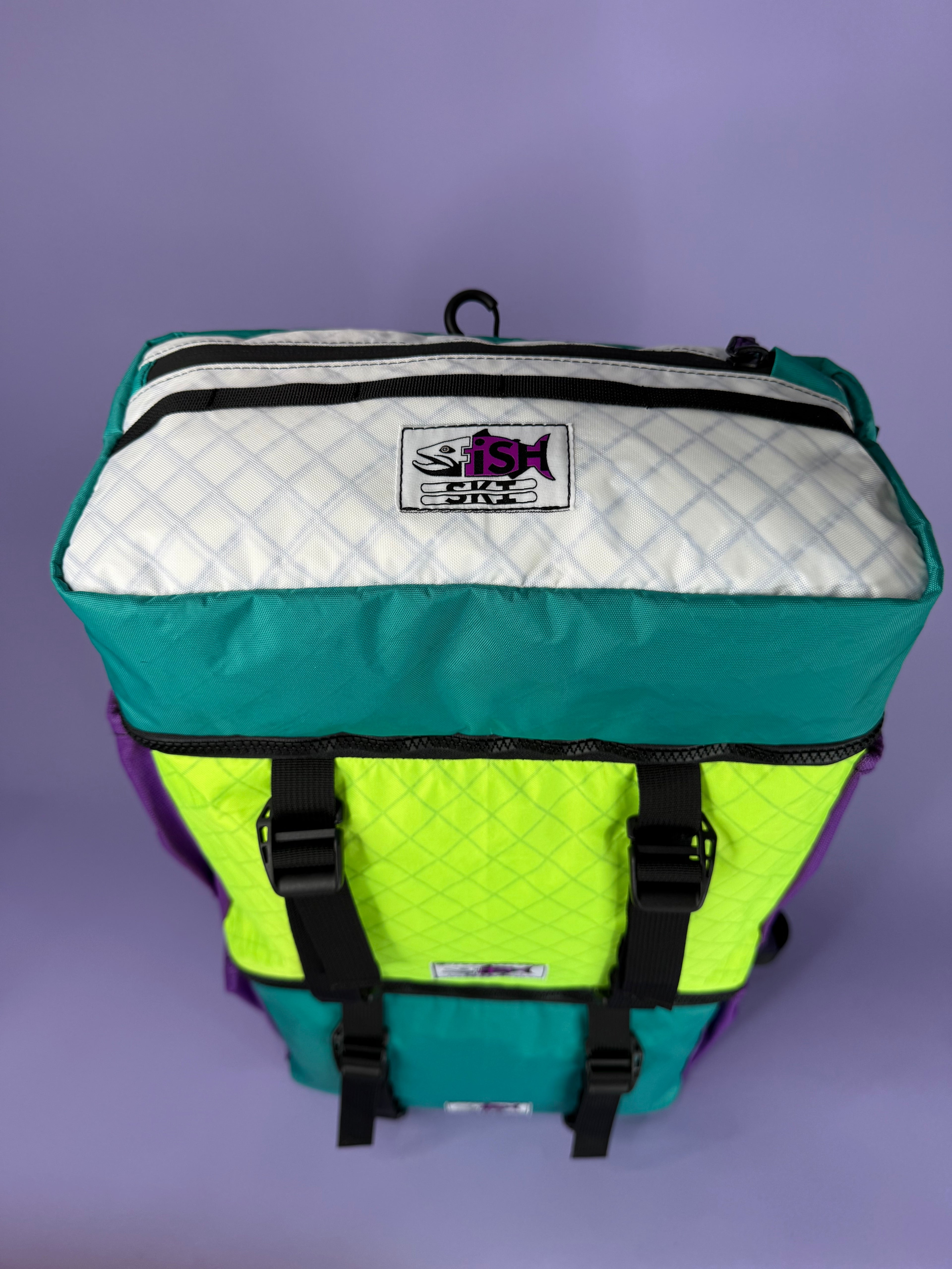 Teal/High-Vis Backpack Pannier