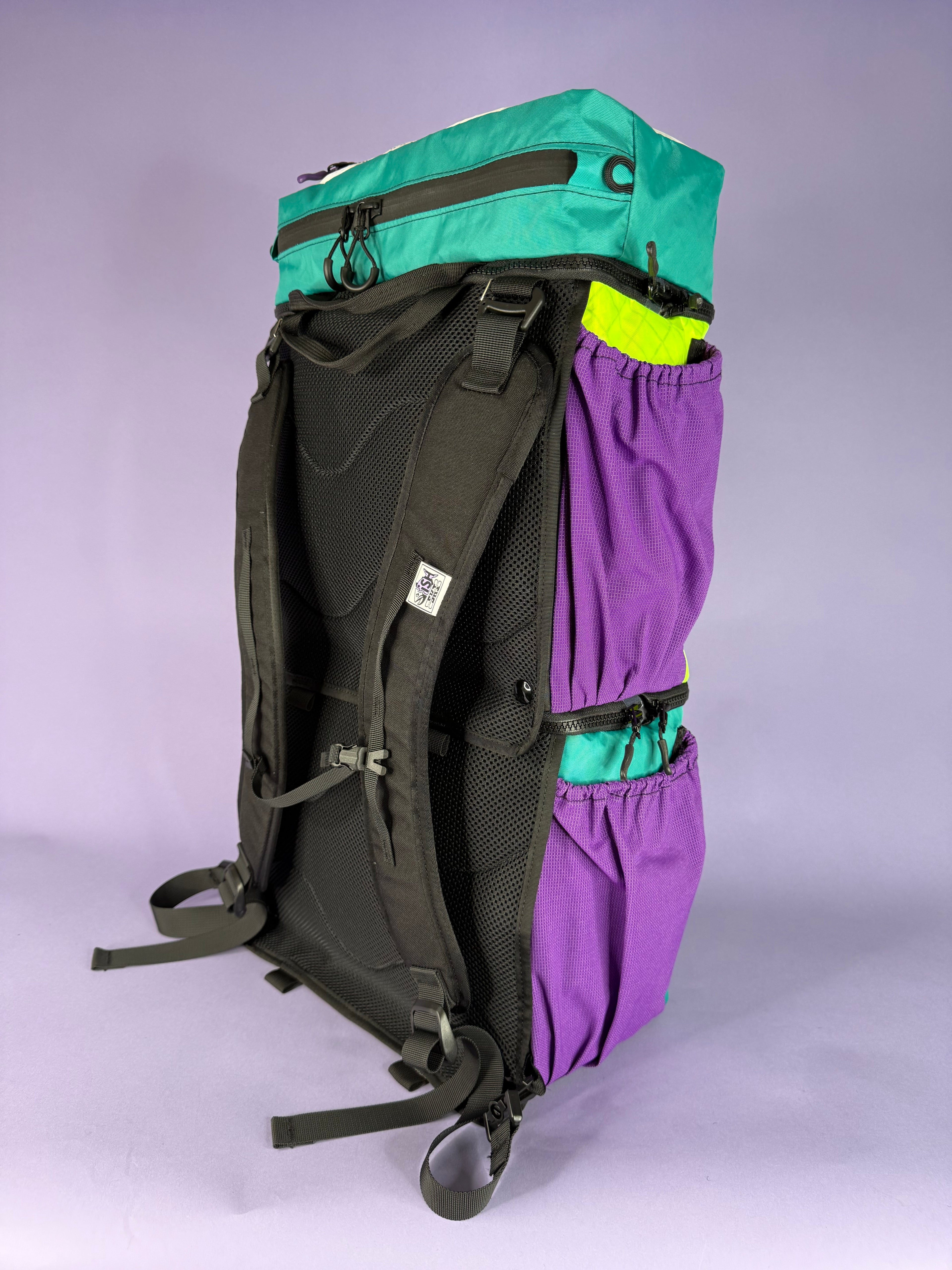 Teal/High-Vis Backpack Pannier