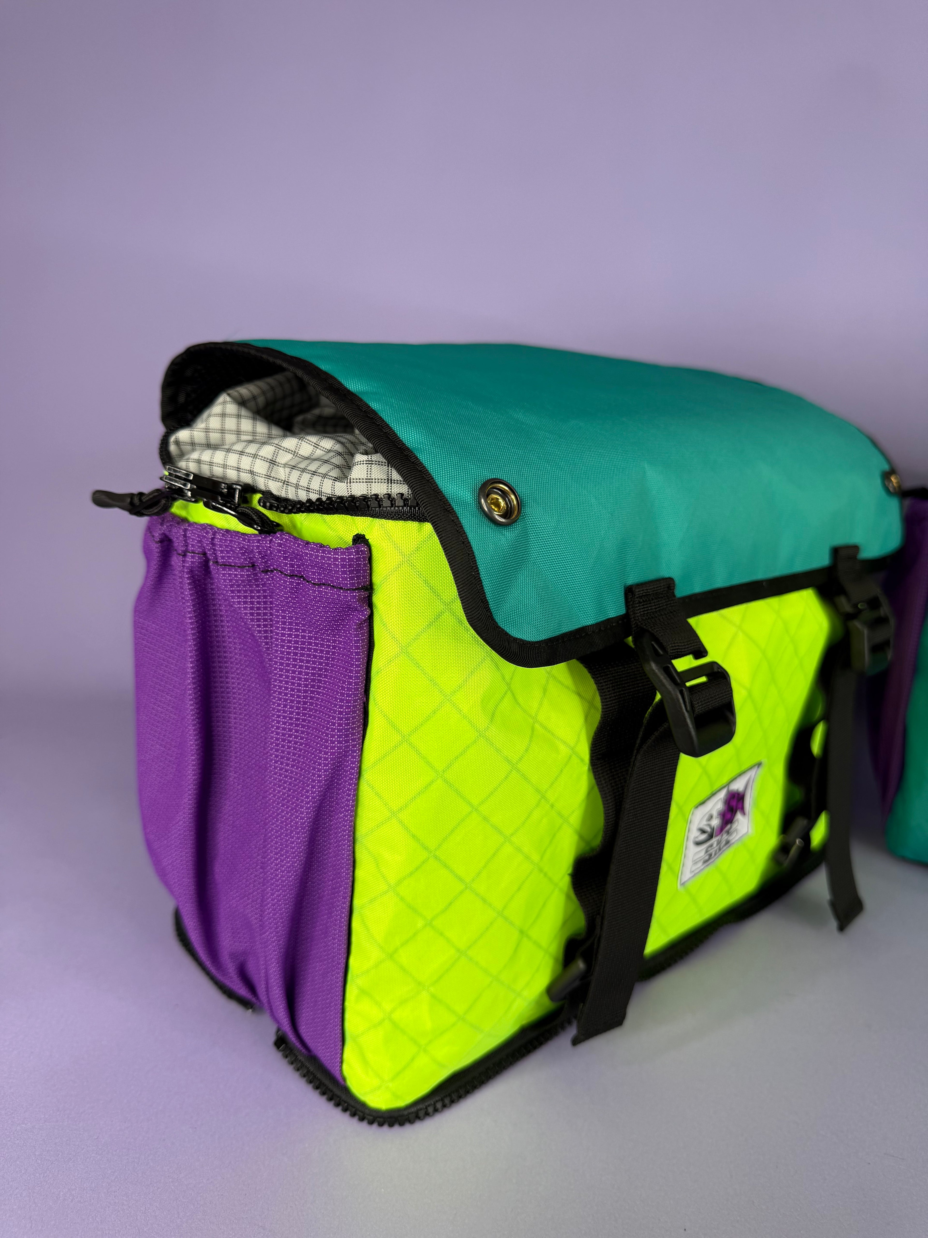 Teal/High-Vis Backpack Pannier