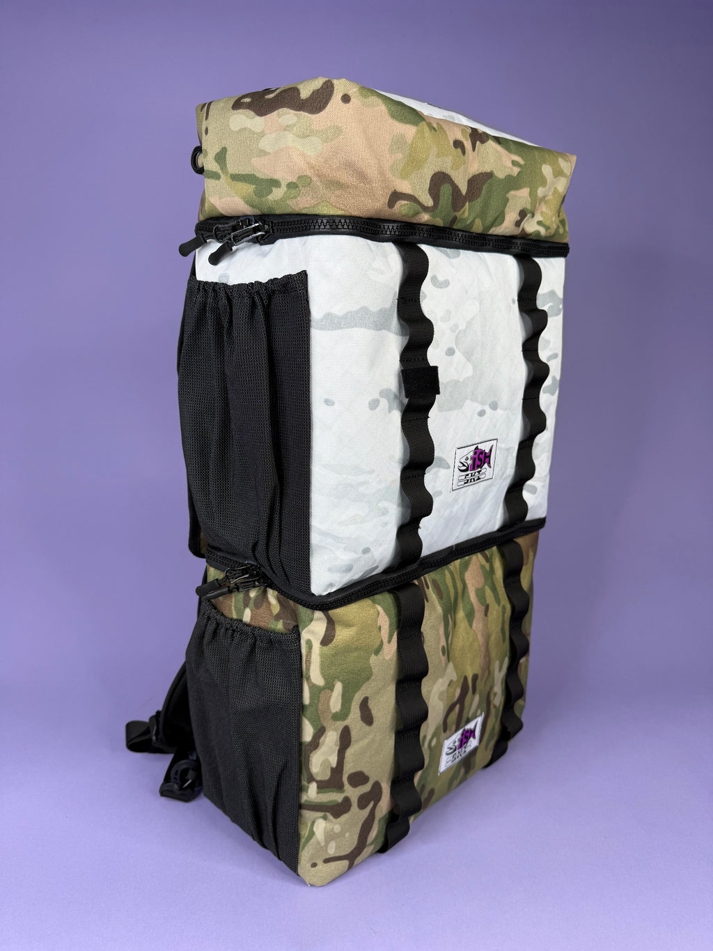 Camo & White Camo Backpack Pannier