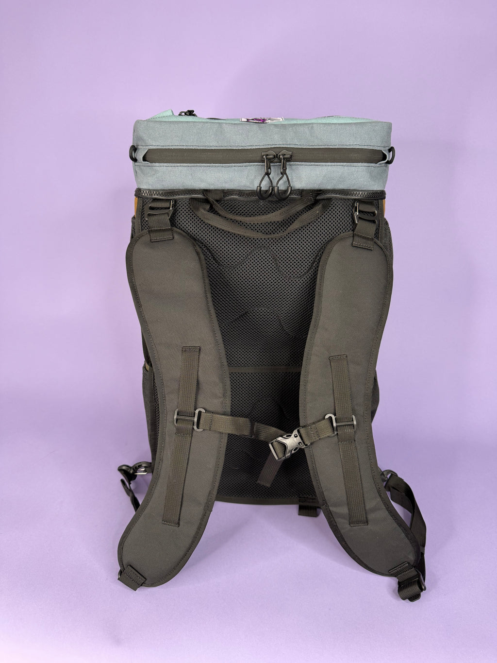 Forest Green/Brown Backpack Pannier