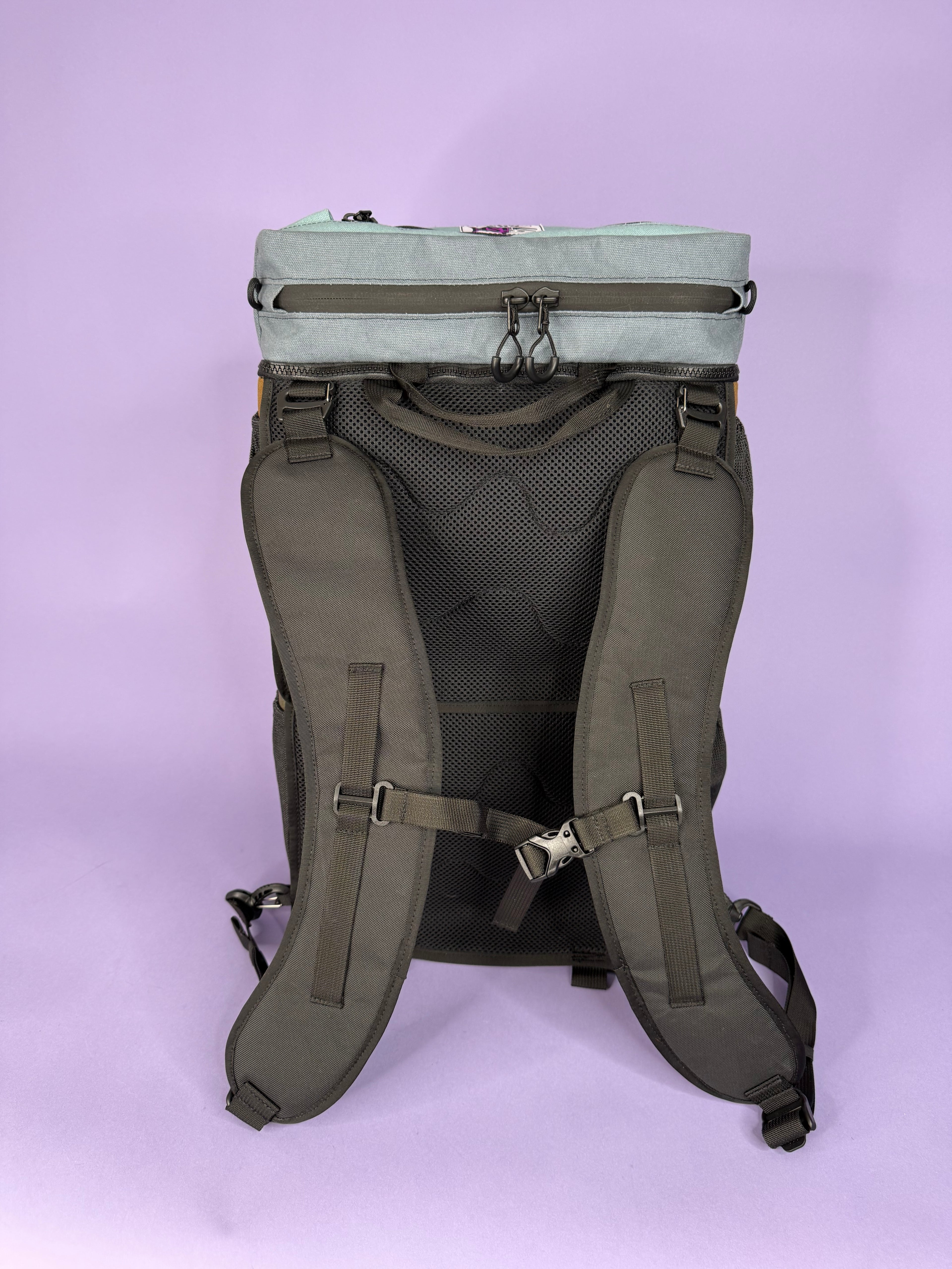 Forest Green/Brown Backpack Pannier