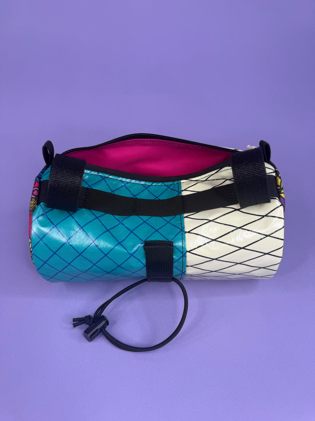 Teal X Patchwork 10" Handlebar Burrito