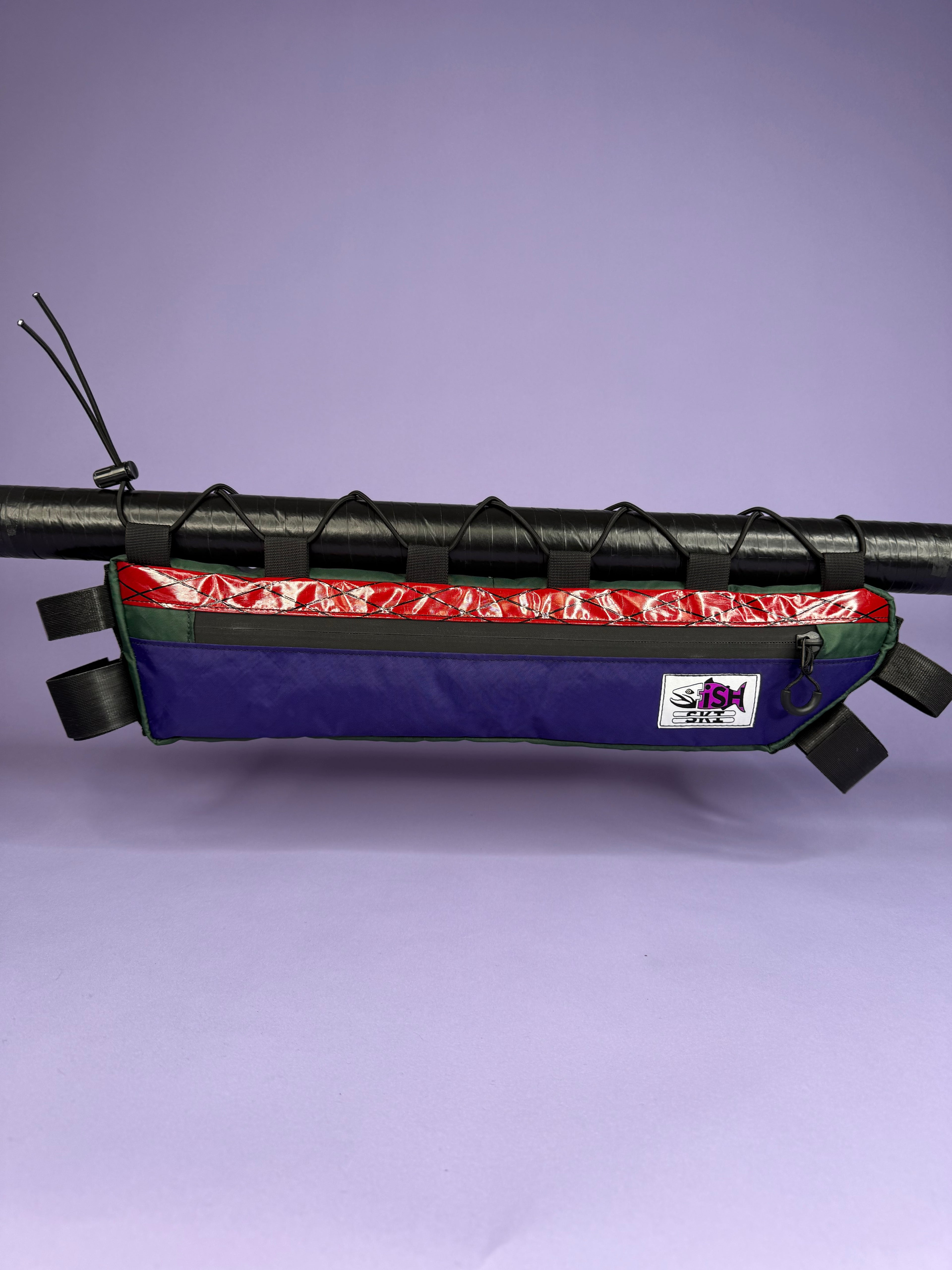 Red X/Purple Half Frame Bag