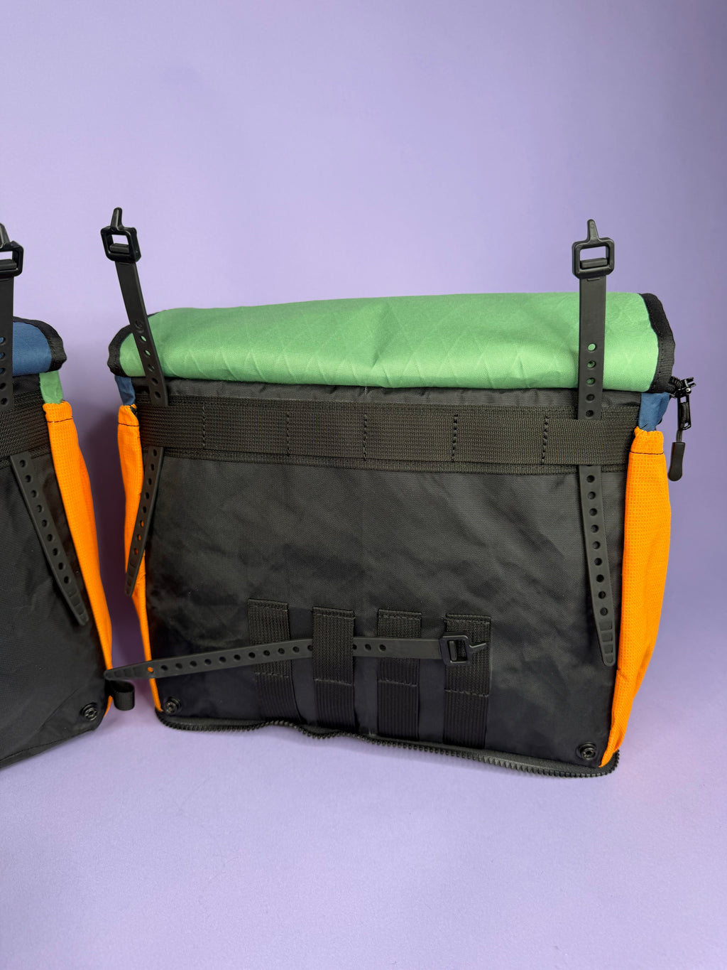 Blue/Green Backpack Pannier