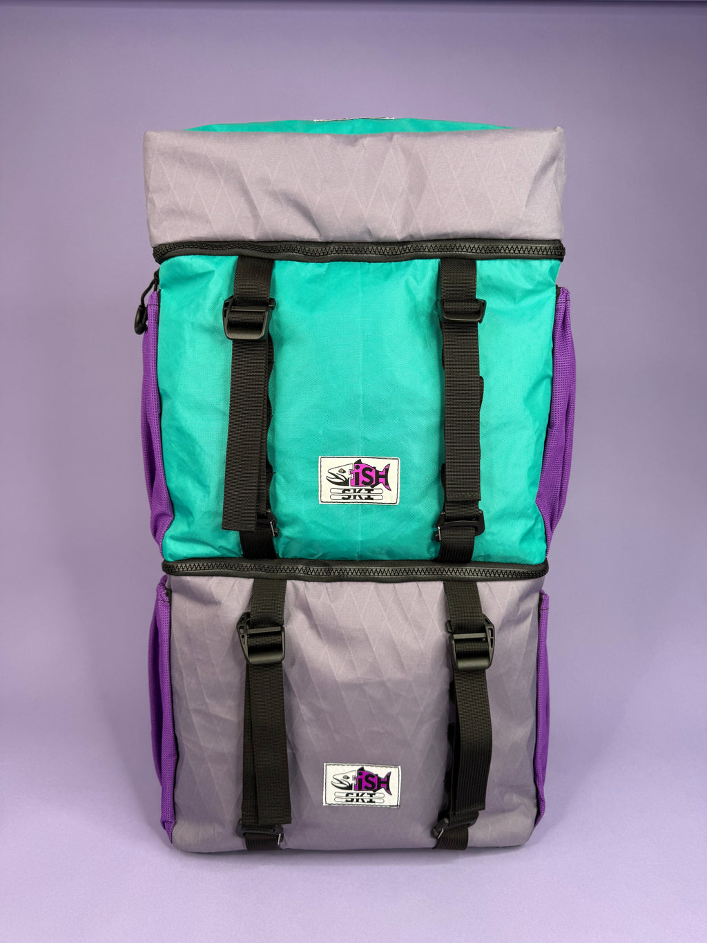Purple/Teal Backpack Pannier