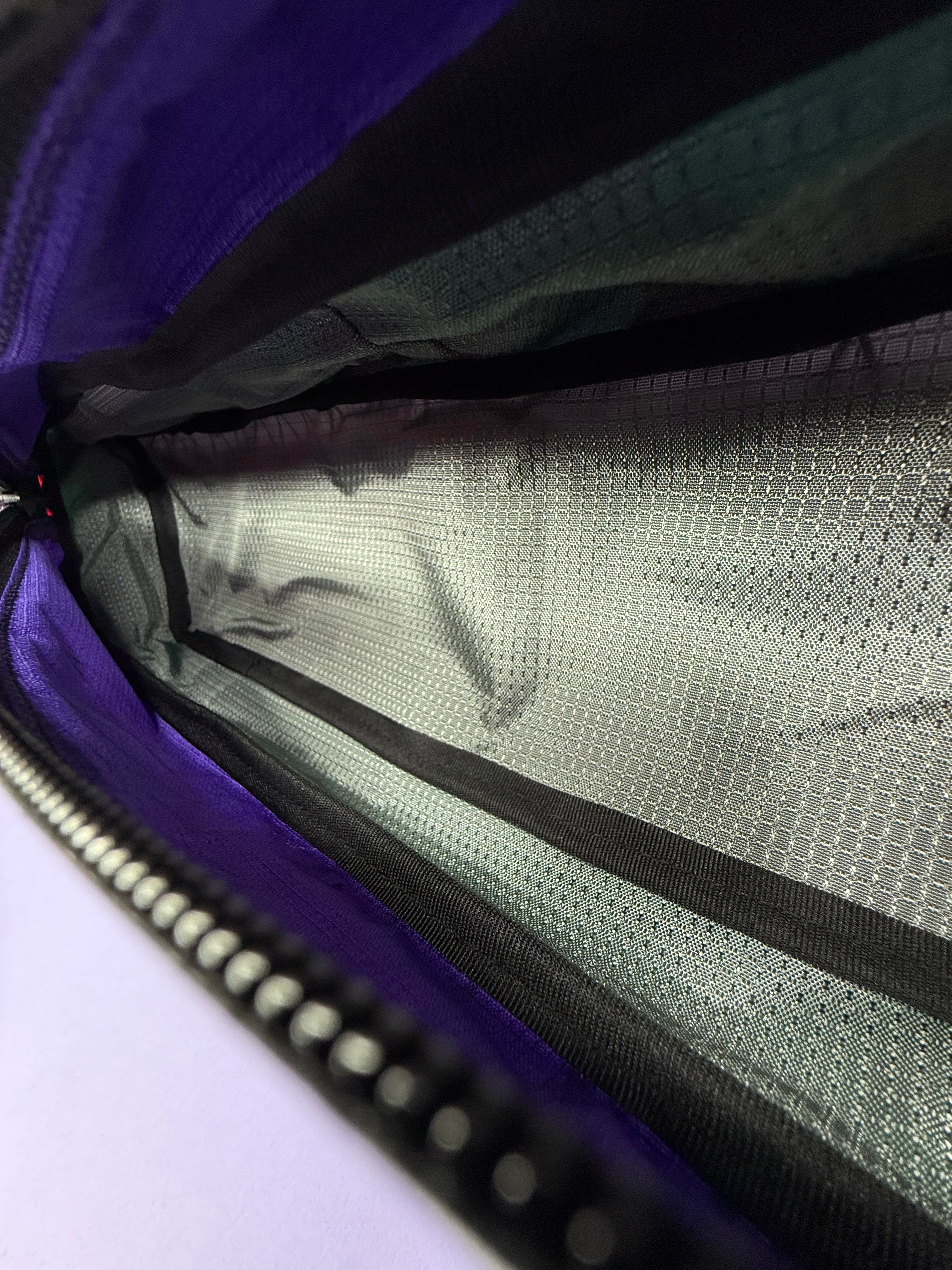 Purple/White Half Frame Bag