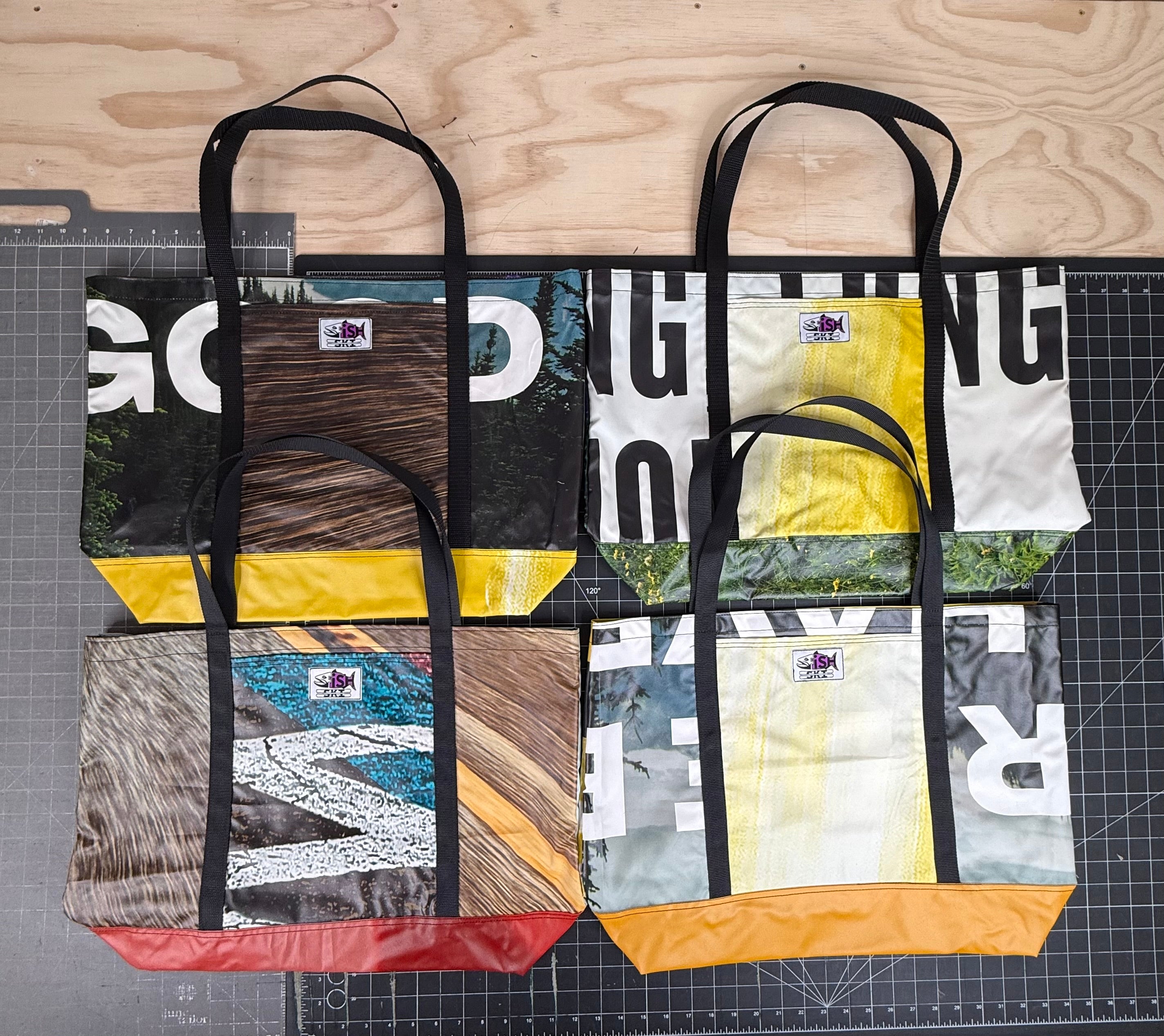 Upcycled Grocery Totes