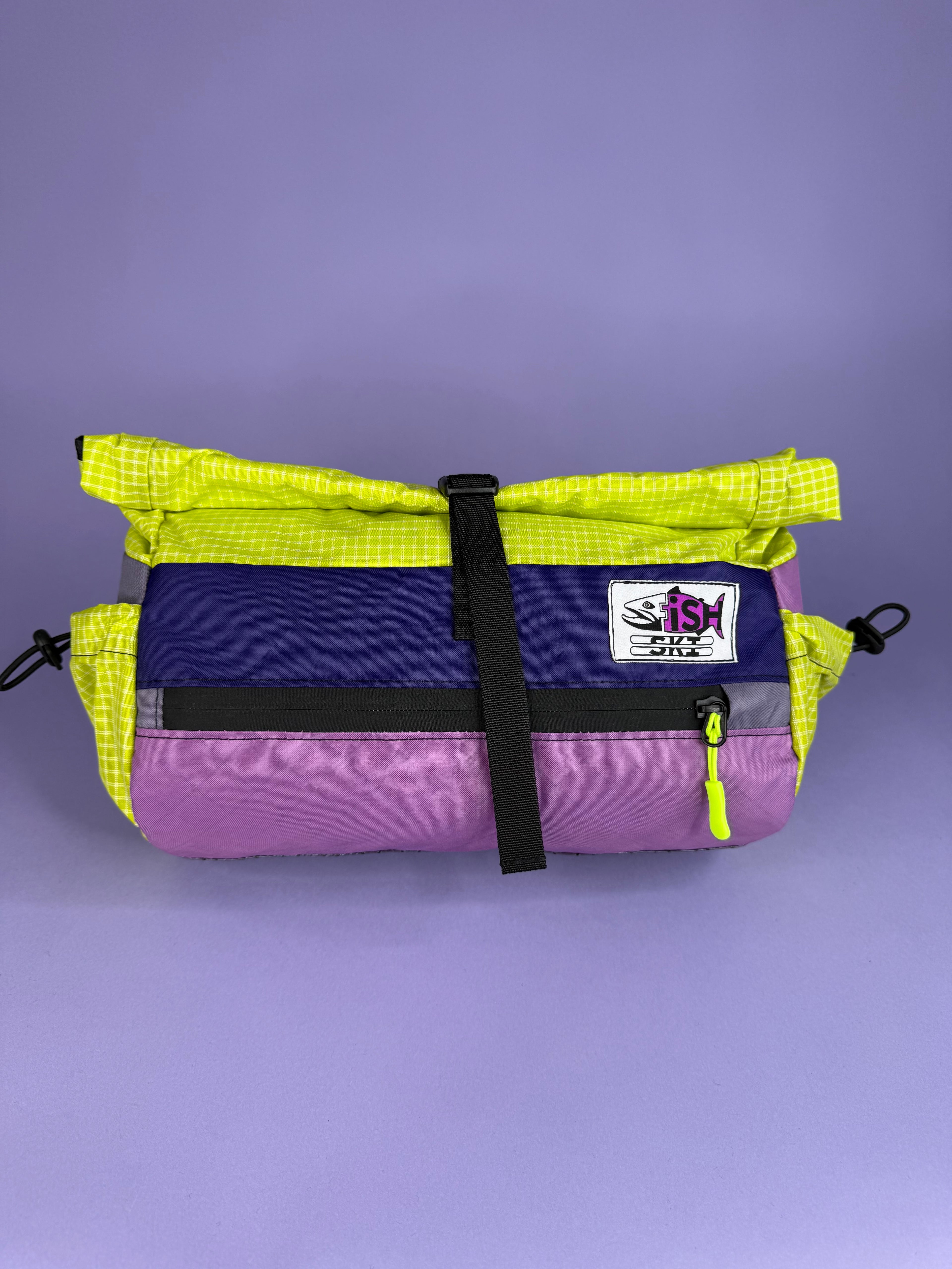 Purple Patchwork Fanny pack/ Handlebar bag