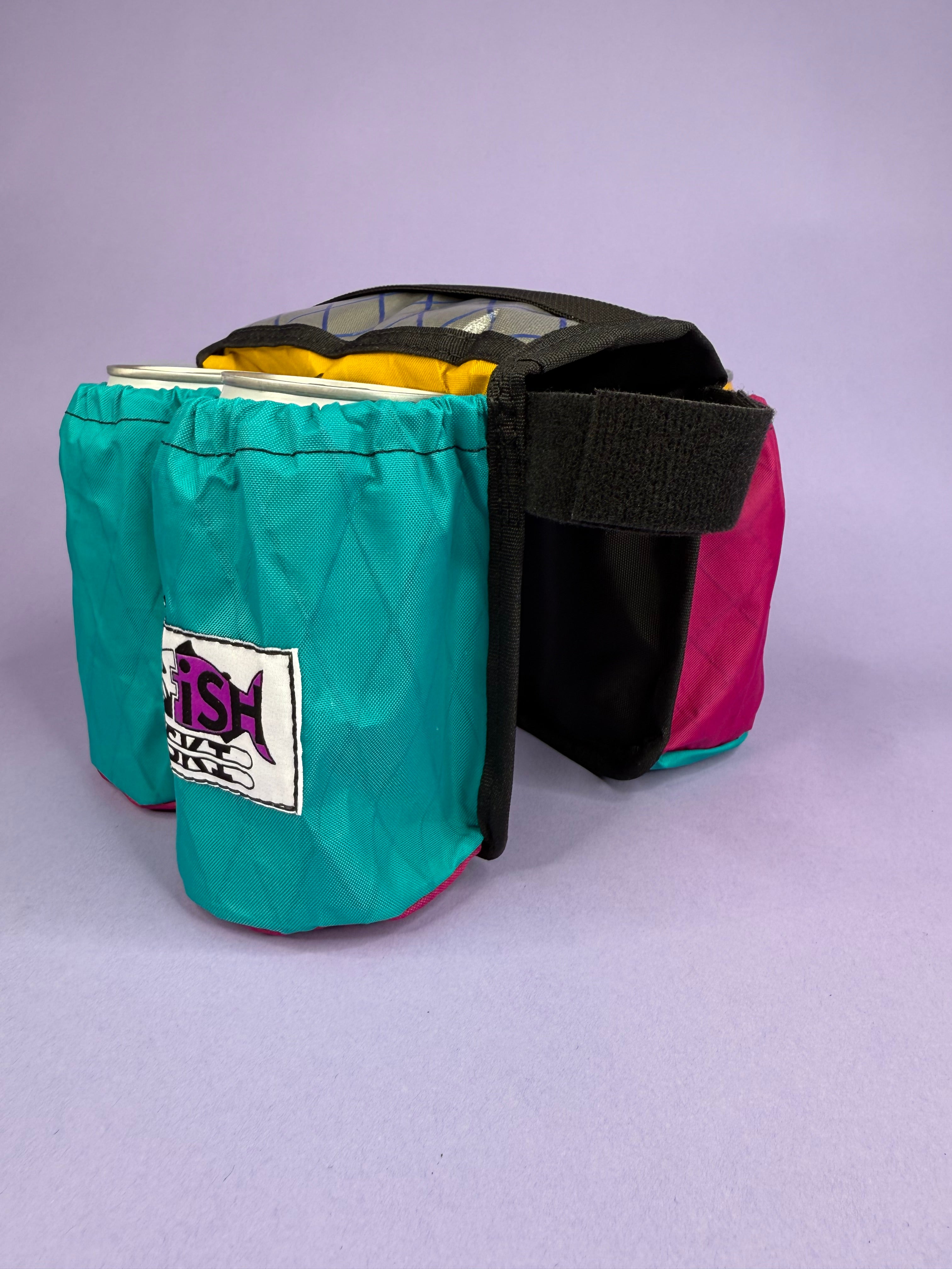 Teal/Fuchsia 4-Pack Beverage Carrier