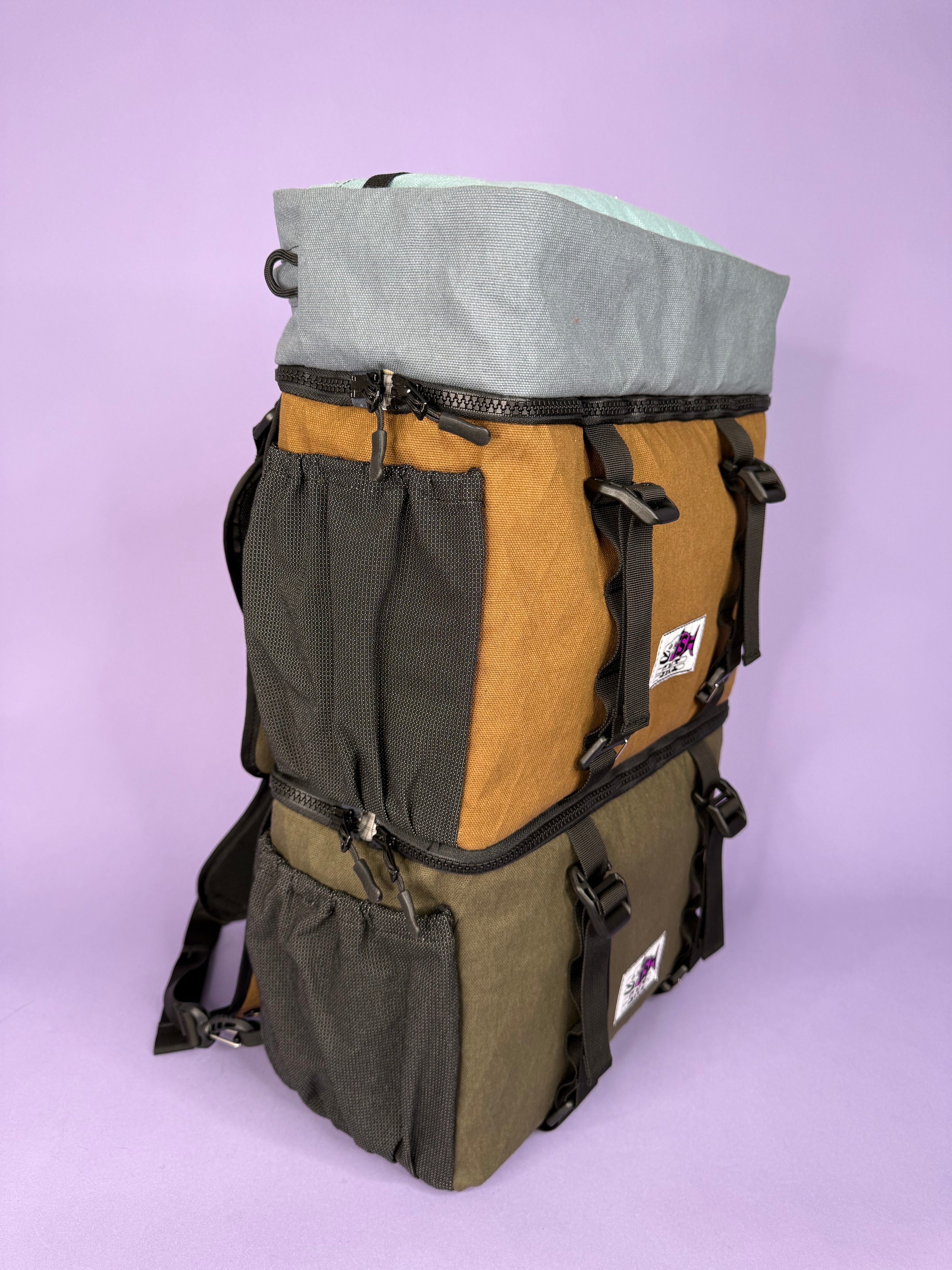 Forest Green/Brown Backpack Pannier