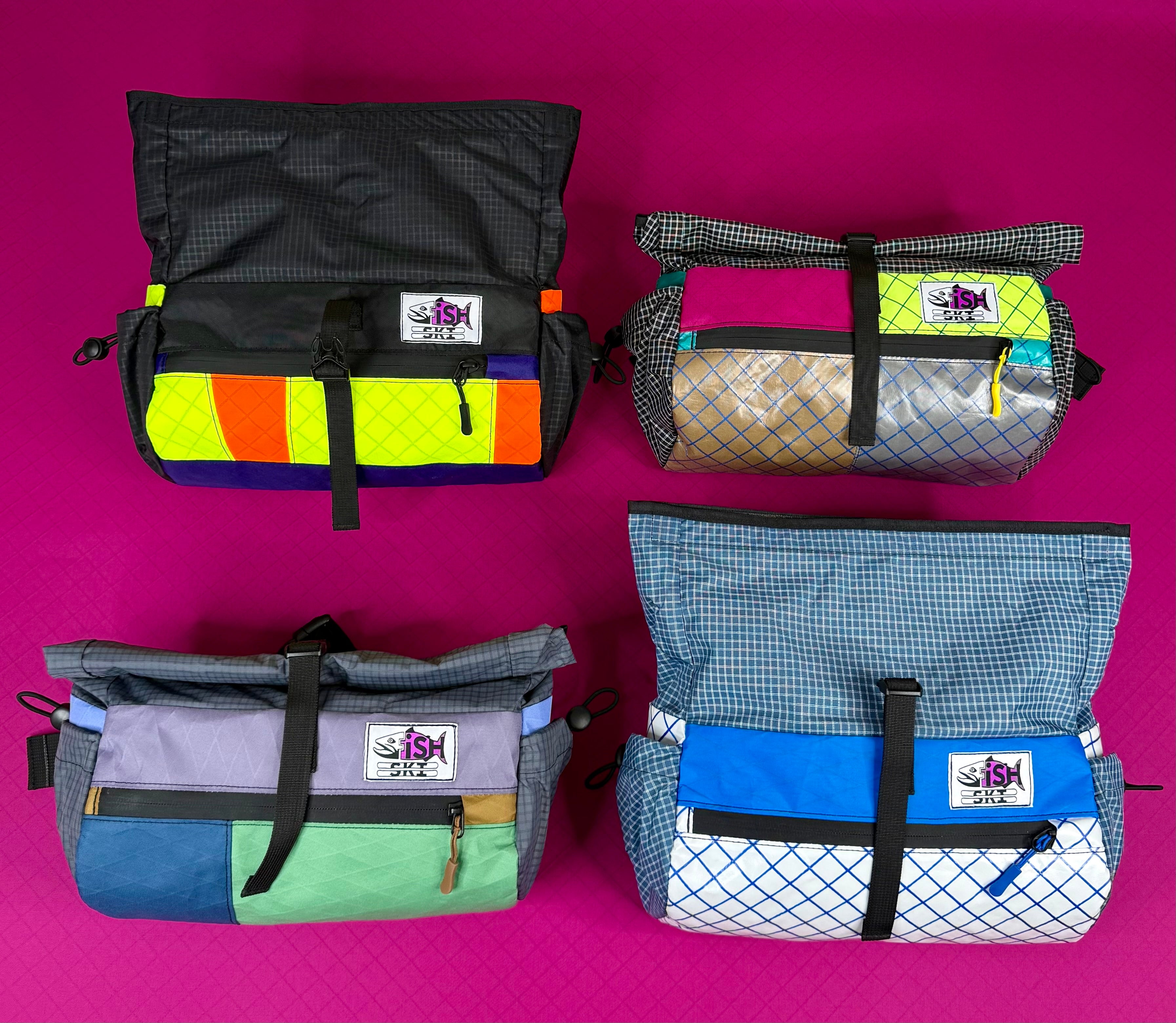 PATCHWORK FANNY PACK / HANDLEBAR BAGS (all colors)