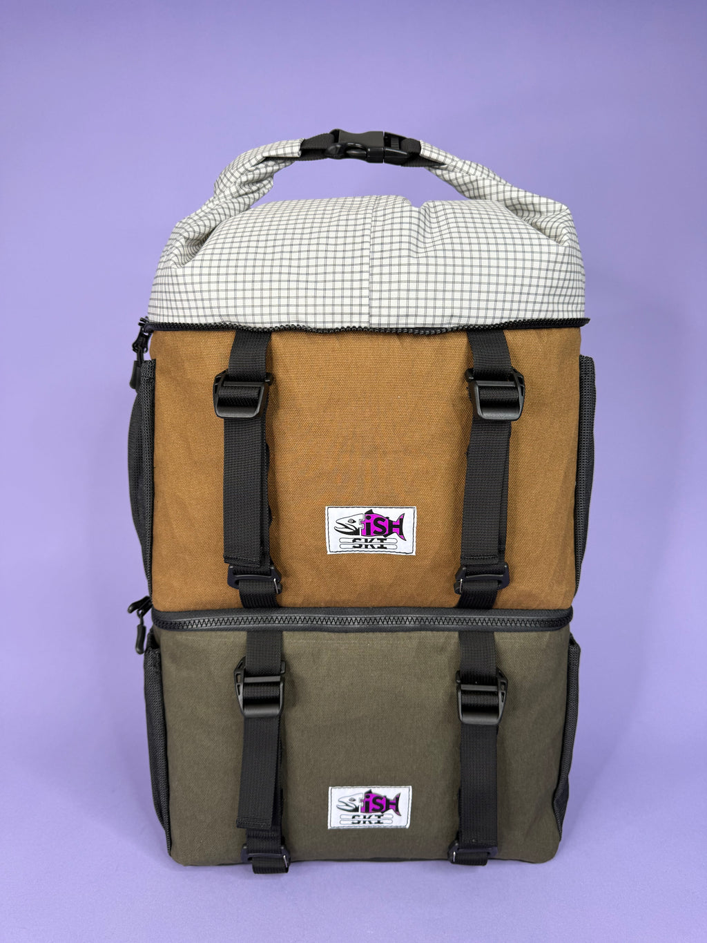 Forest Green/Brown Backpack Pannier