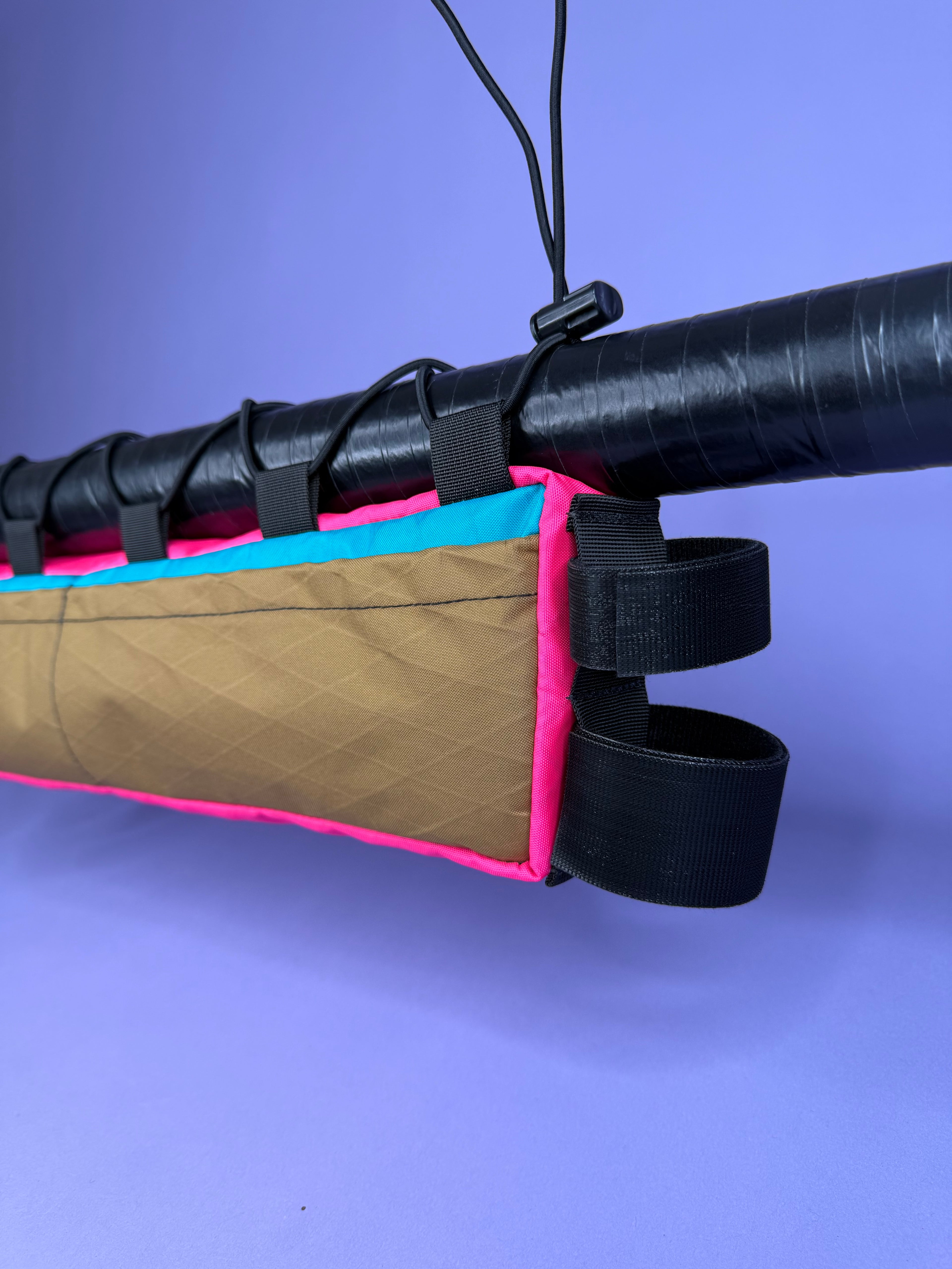 Teal/Brown Half Frame Bag