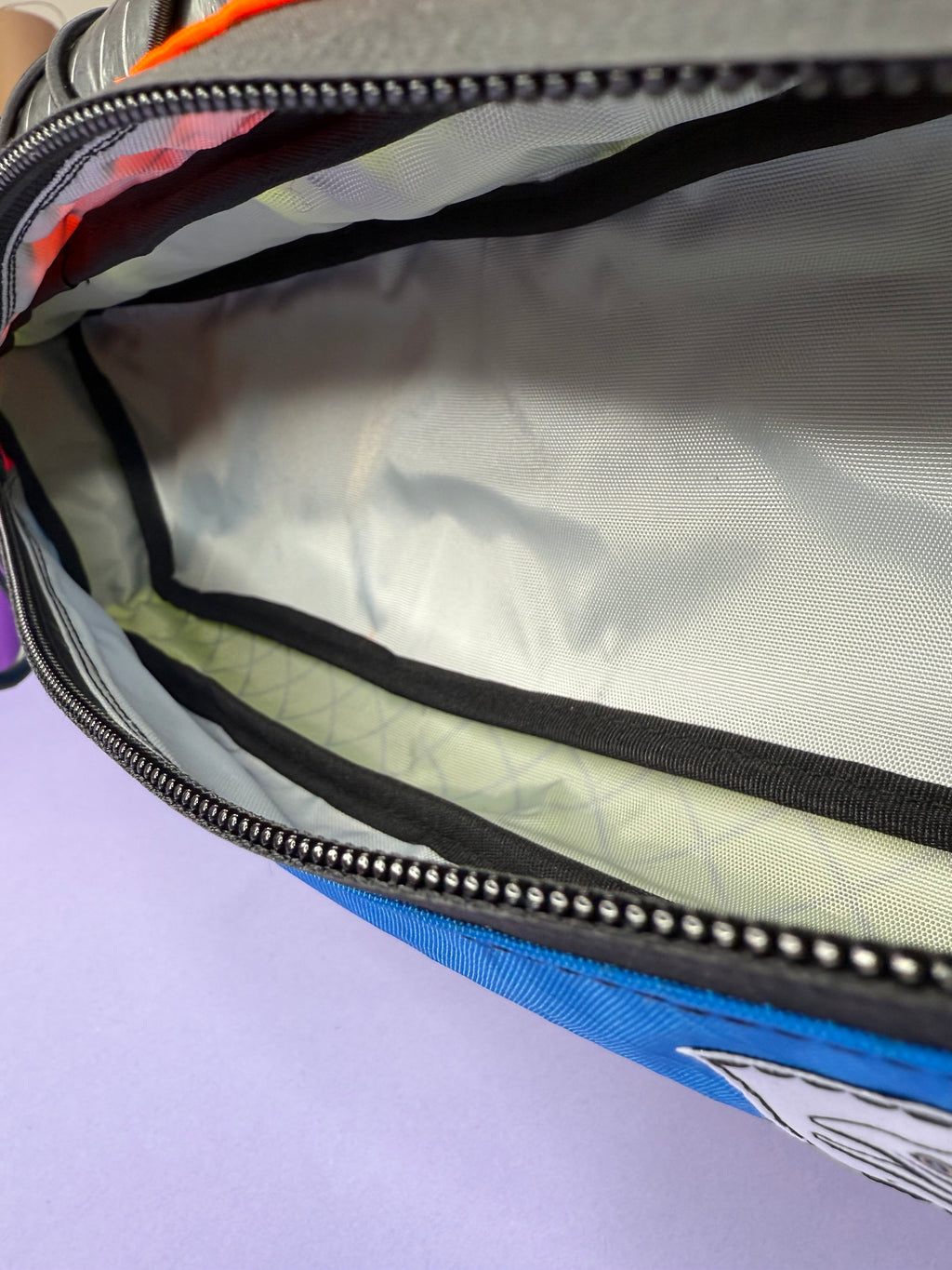 Orange/Blue Half Frame Bag