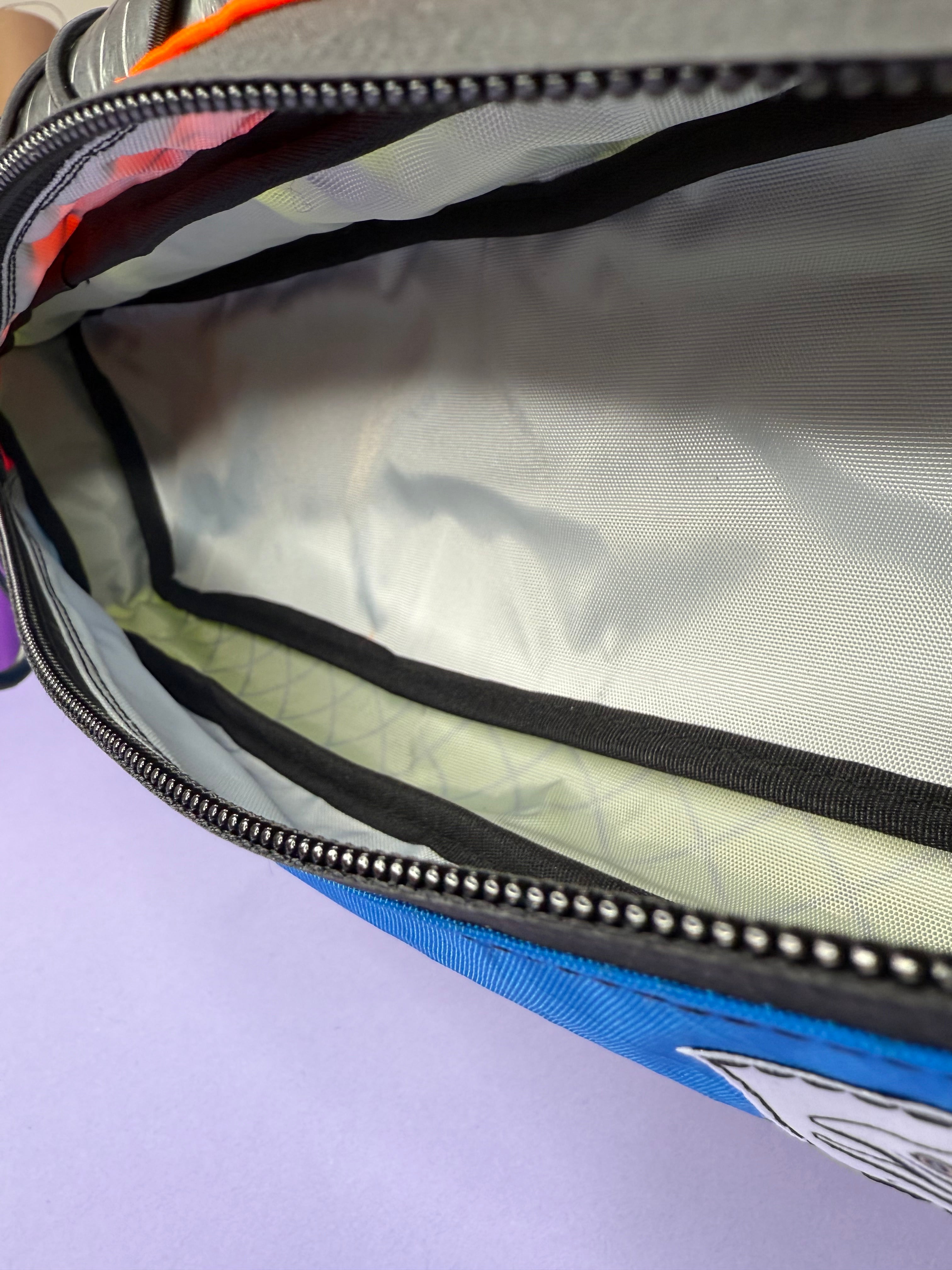 Orange/Blue Half Frame Bag