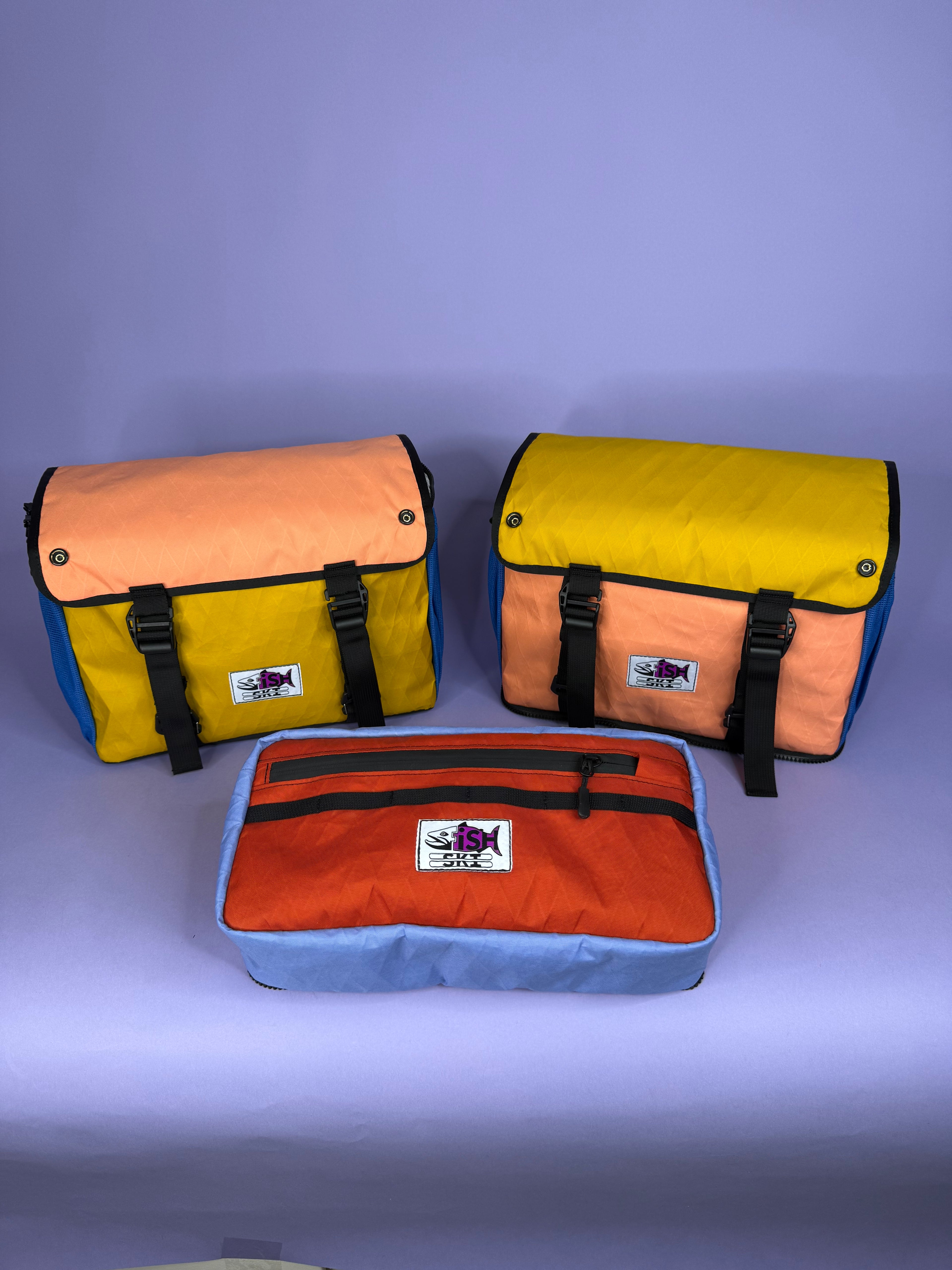 Coral/Goldenrod Backpack Pannier