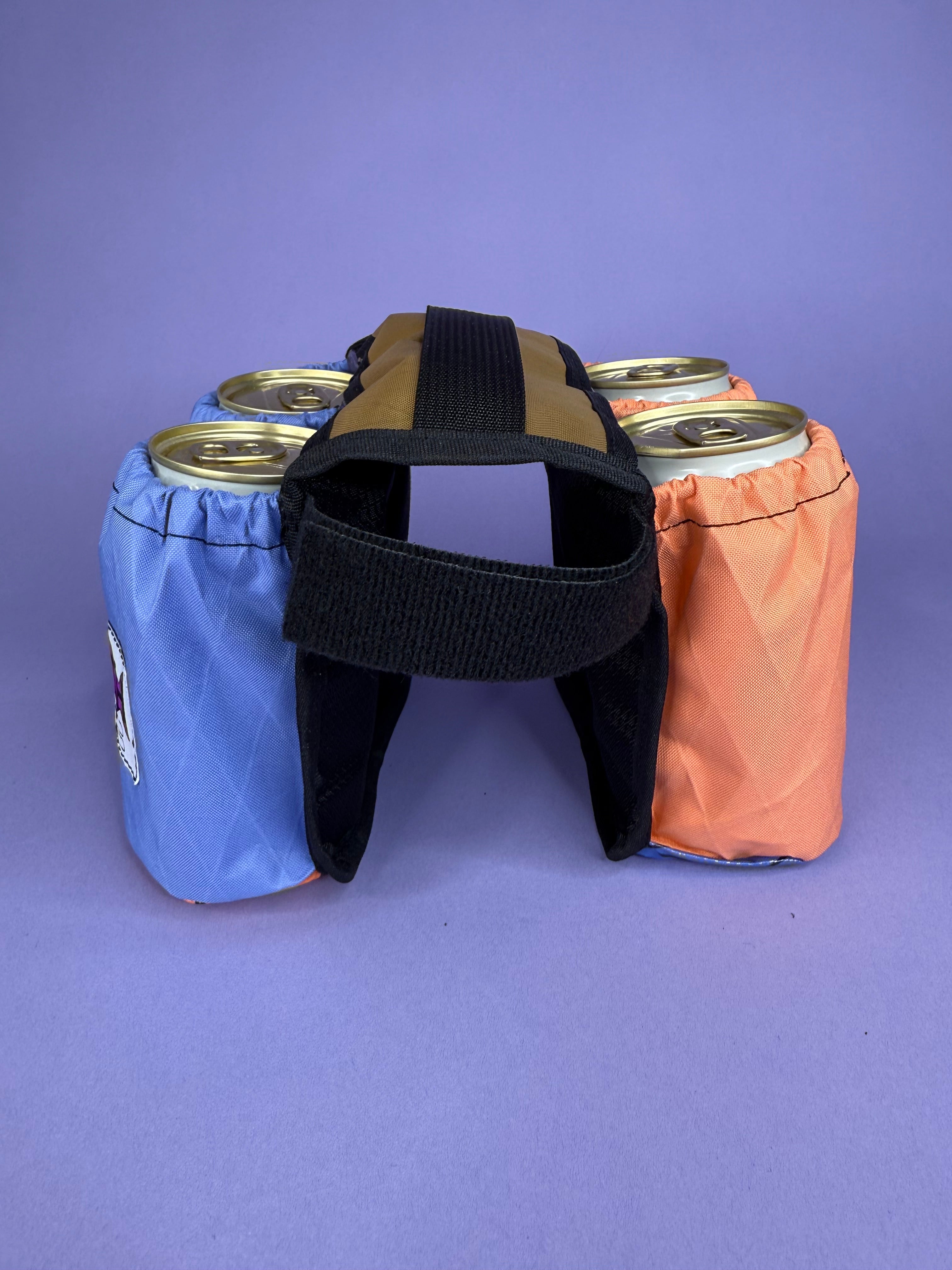 Bluebell/Coral 4-Pack Beverage Carrier