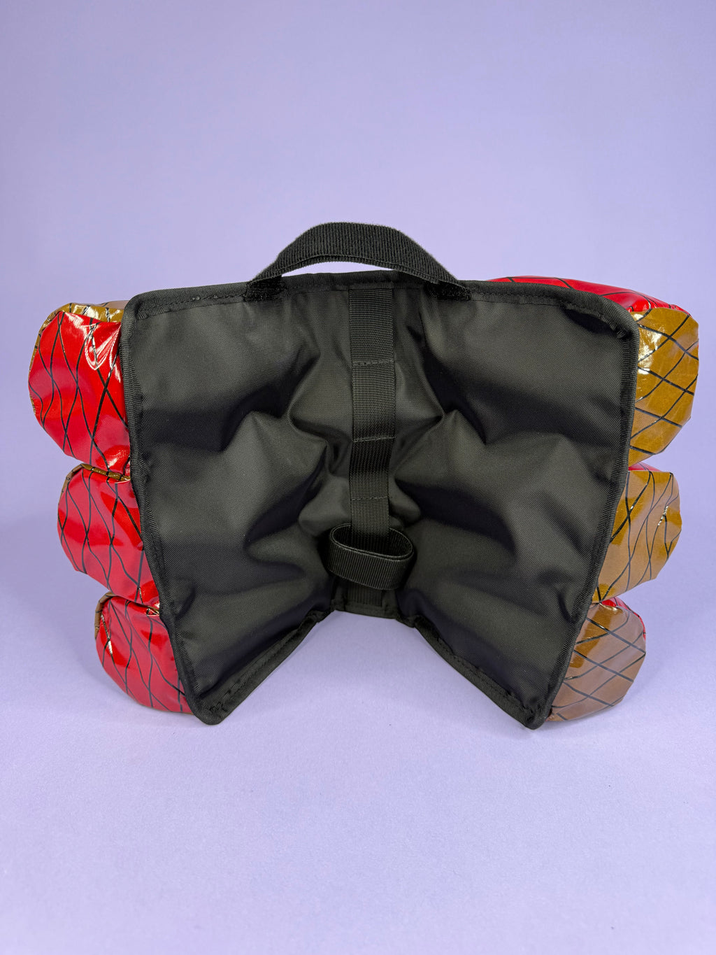 Brown/Red 6-Pack Beverage Carrier