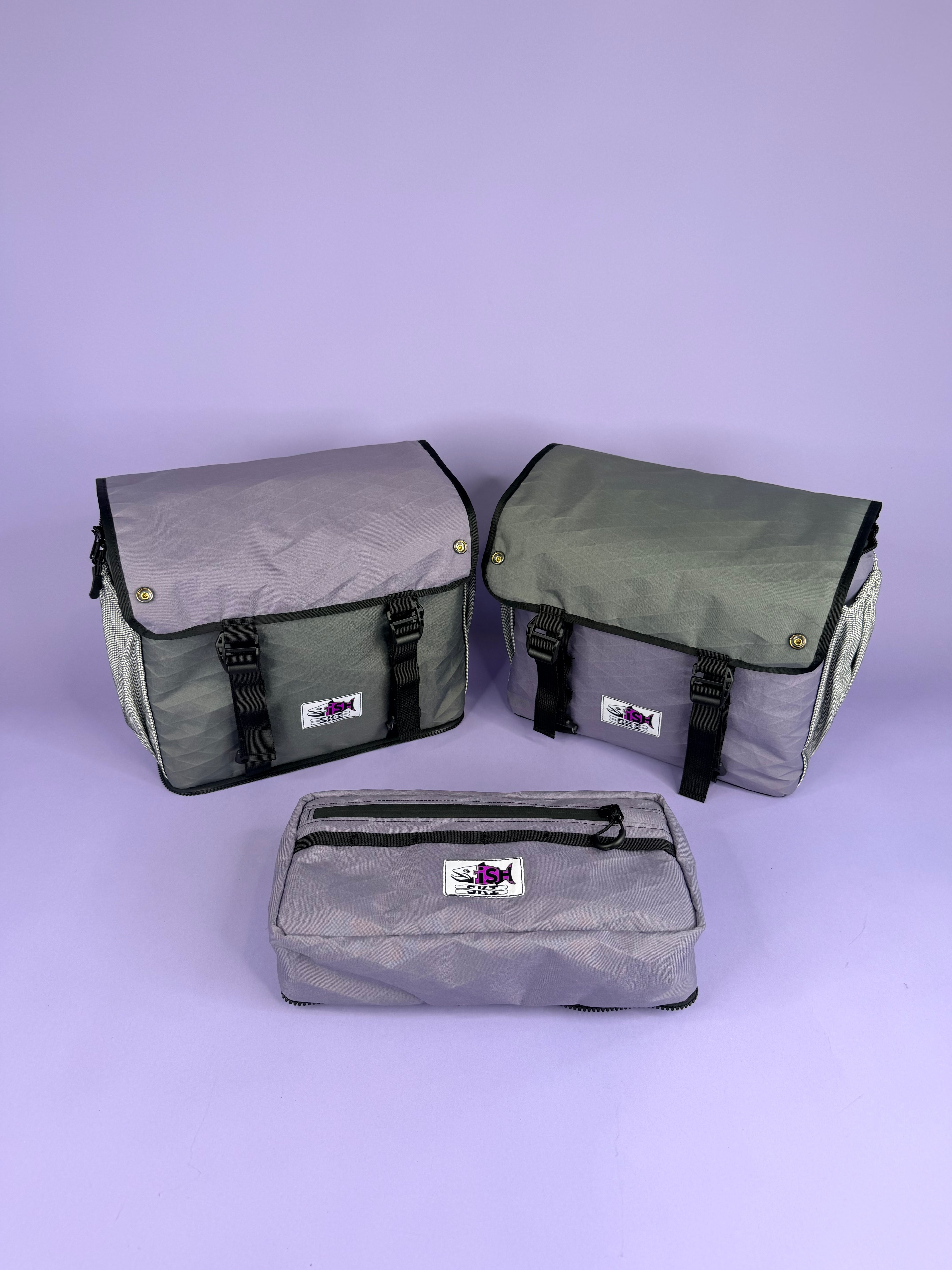 Purple/Grey Backpack Pannier