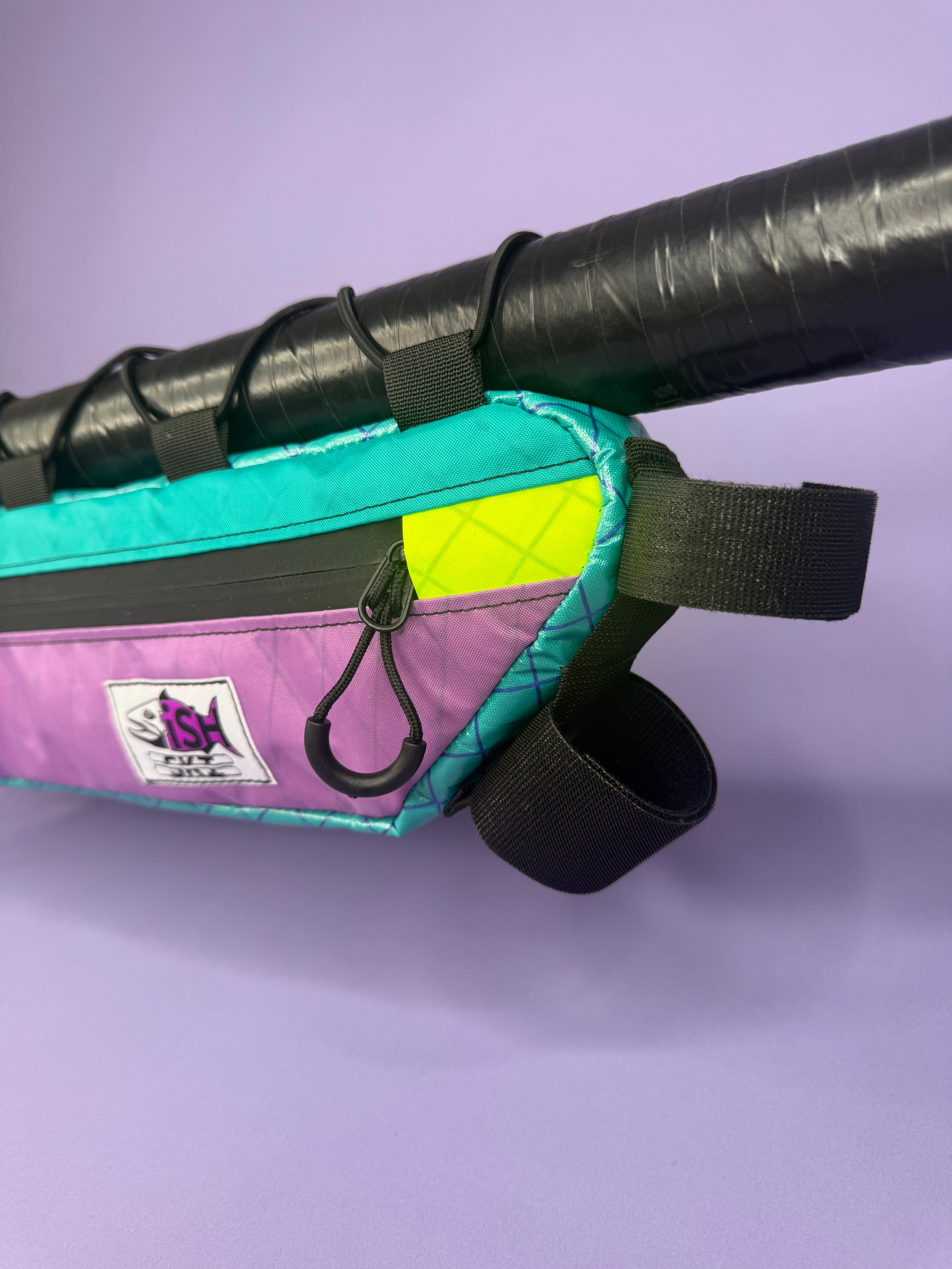 Teal/Lavender Half Frame Bag