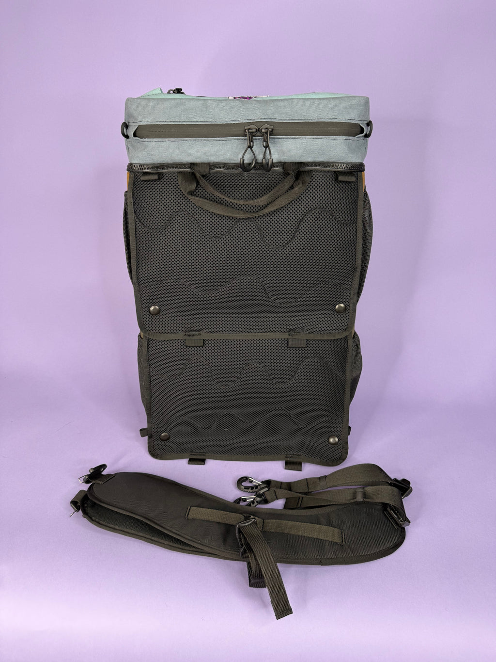 Forest Green/Brown Backpack Pannier