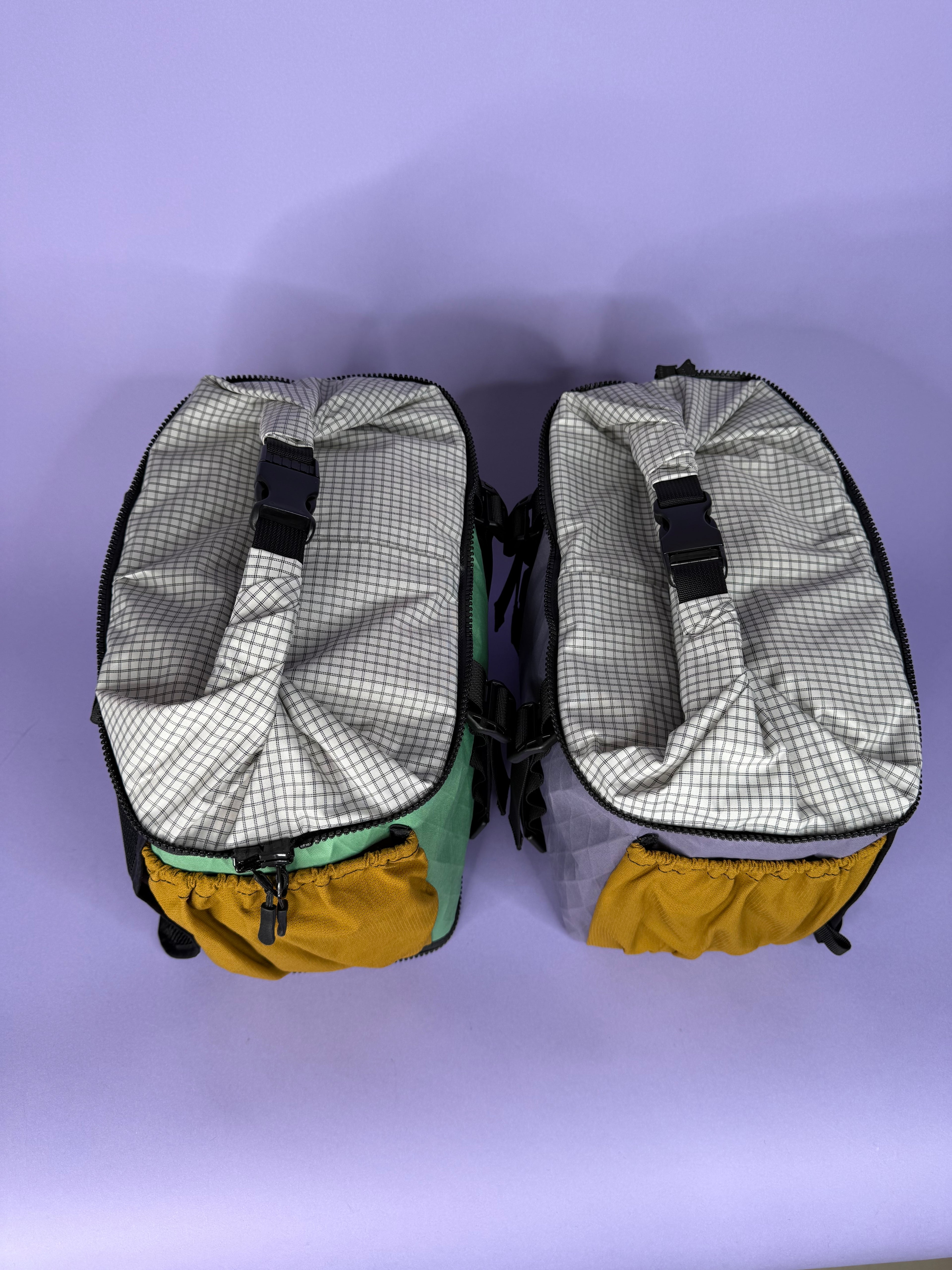 Green/Purple Backpack Pannier