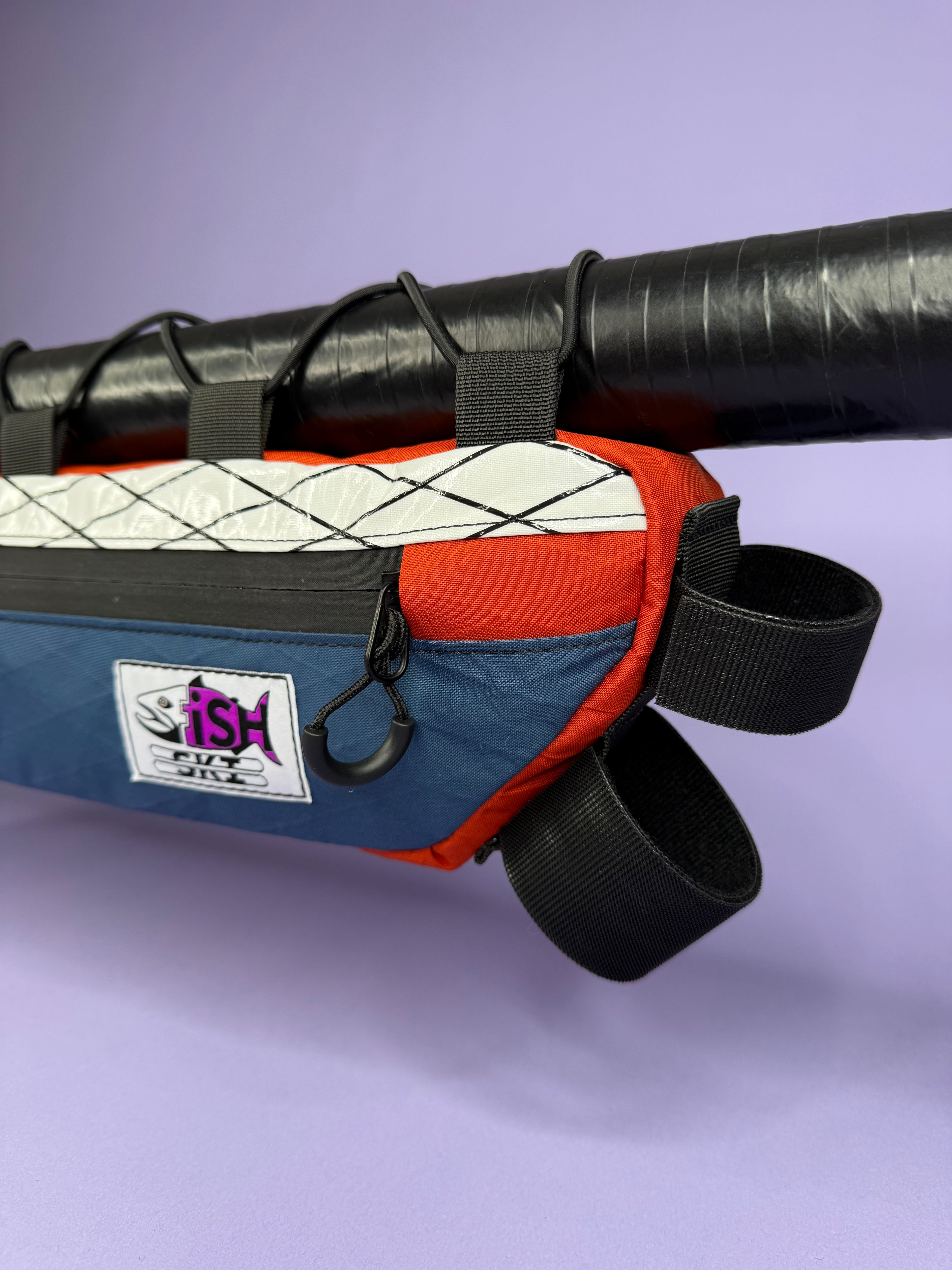 White X/Blue Half Frame Bag