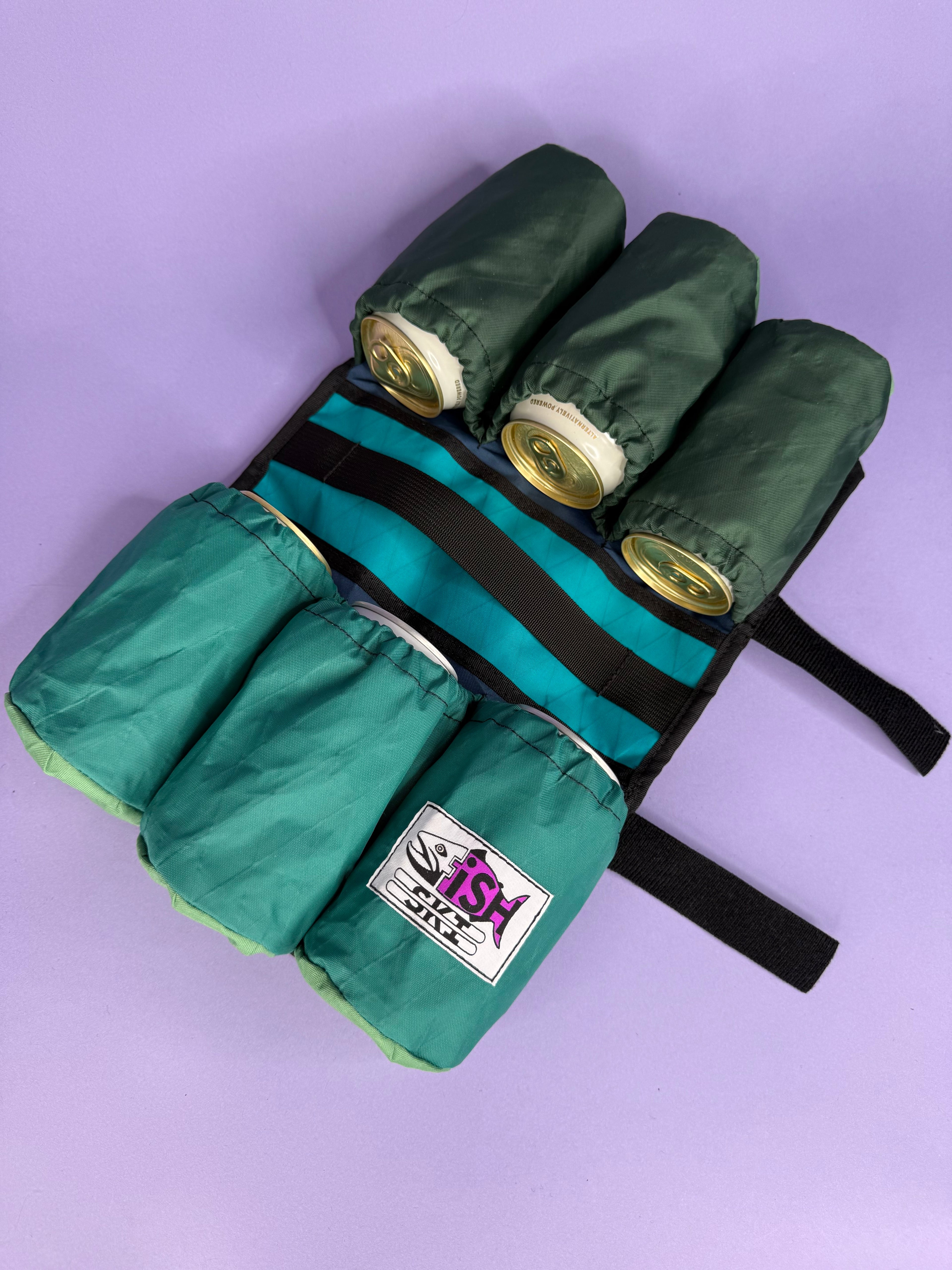 Green/Green 6-Pack Beverage Carrier