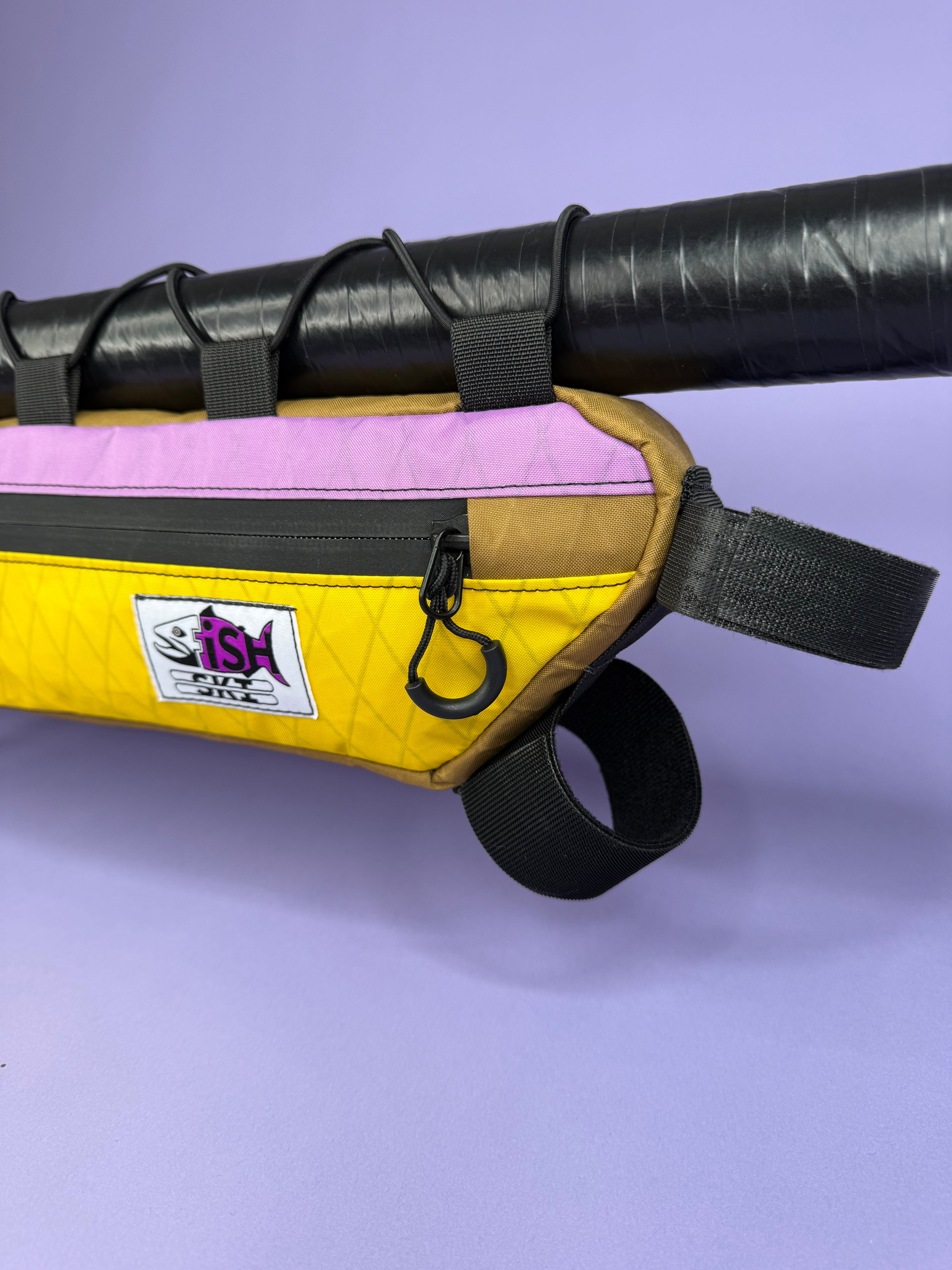 Lavender/Yellow Half Frame Bag