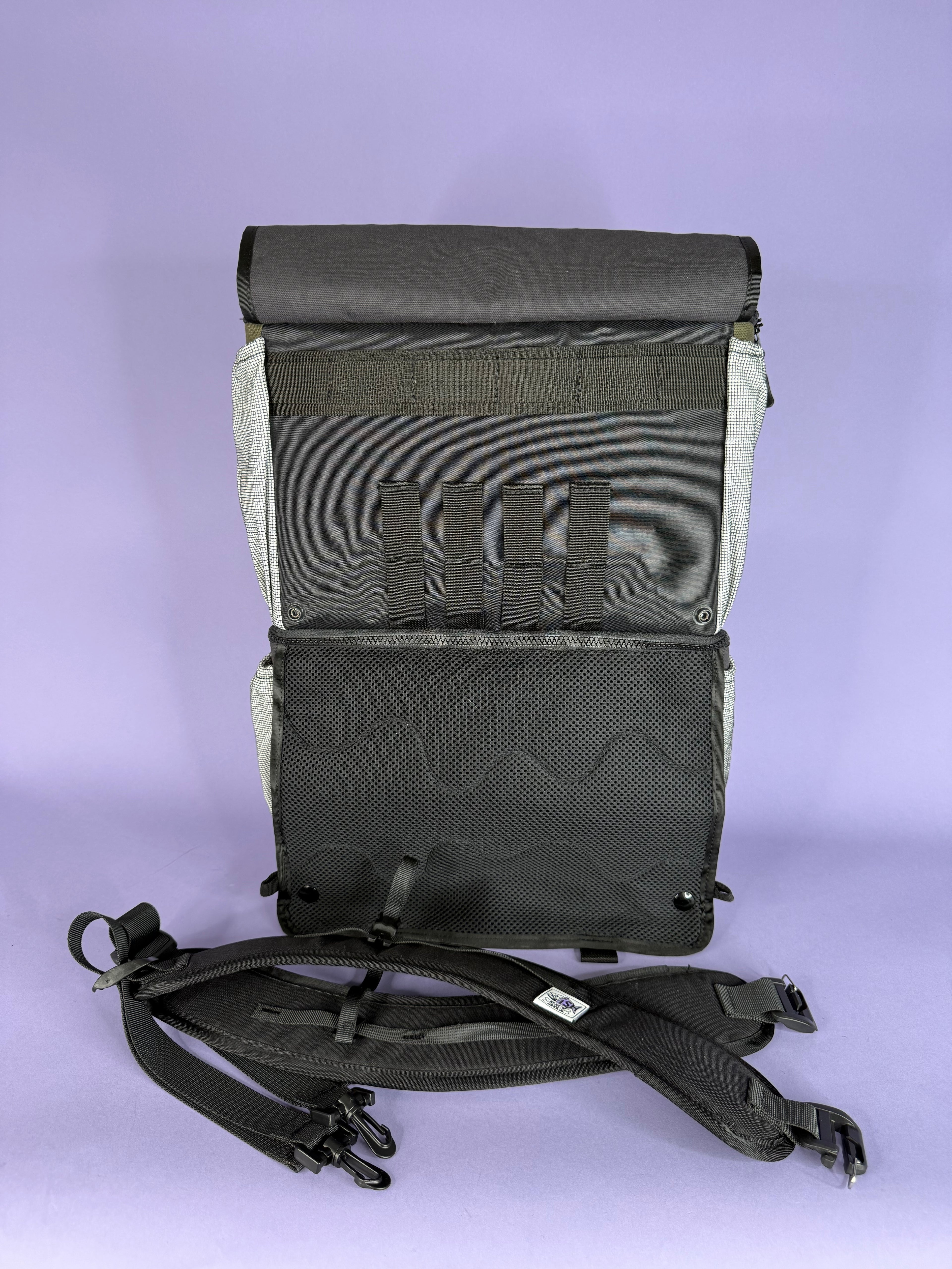 Black & Green Backpack Pannier