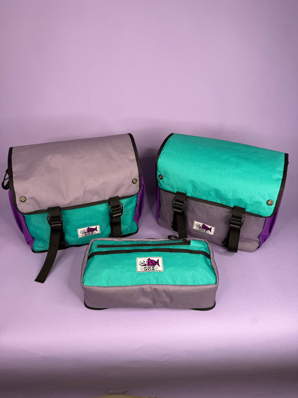 Purple/Teal Backpack Pannier