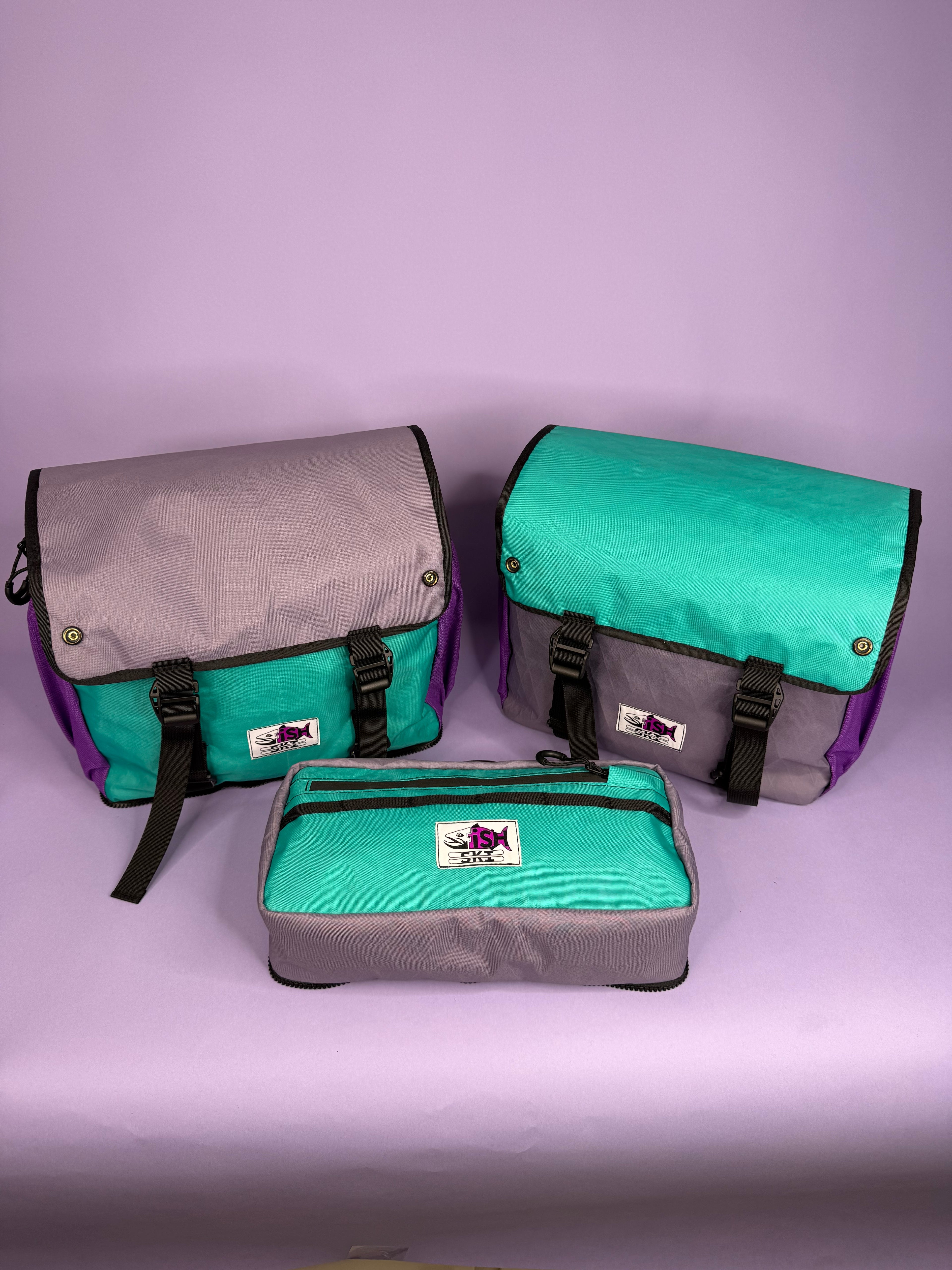 Purple/Teal Backpack Pannier