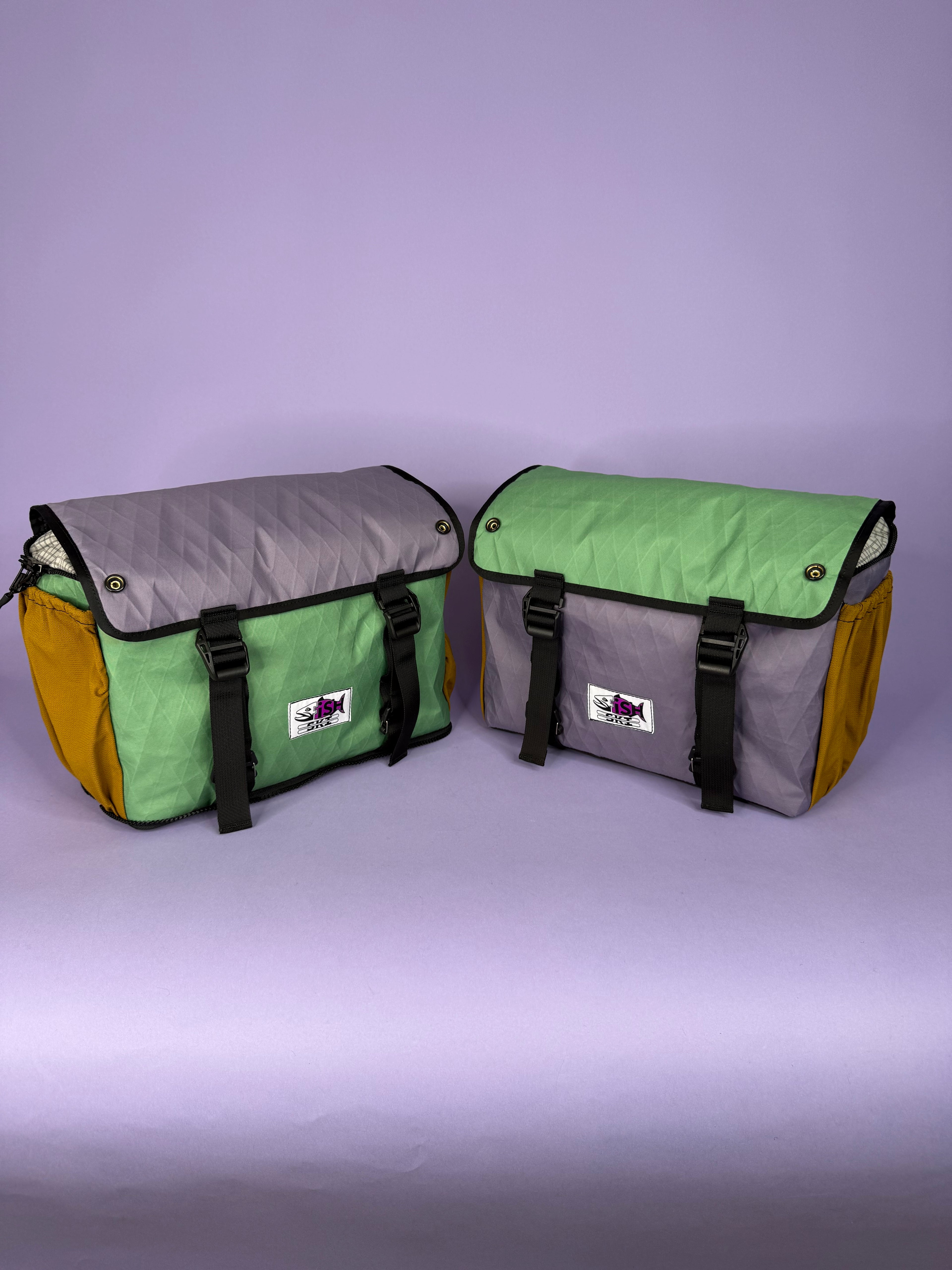 Green/Purple Backpack Pannier