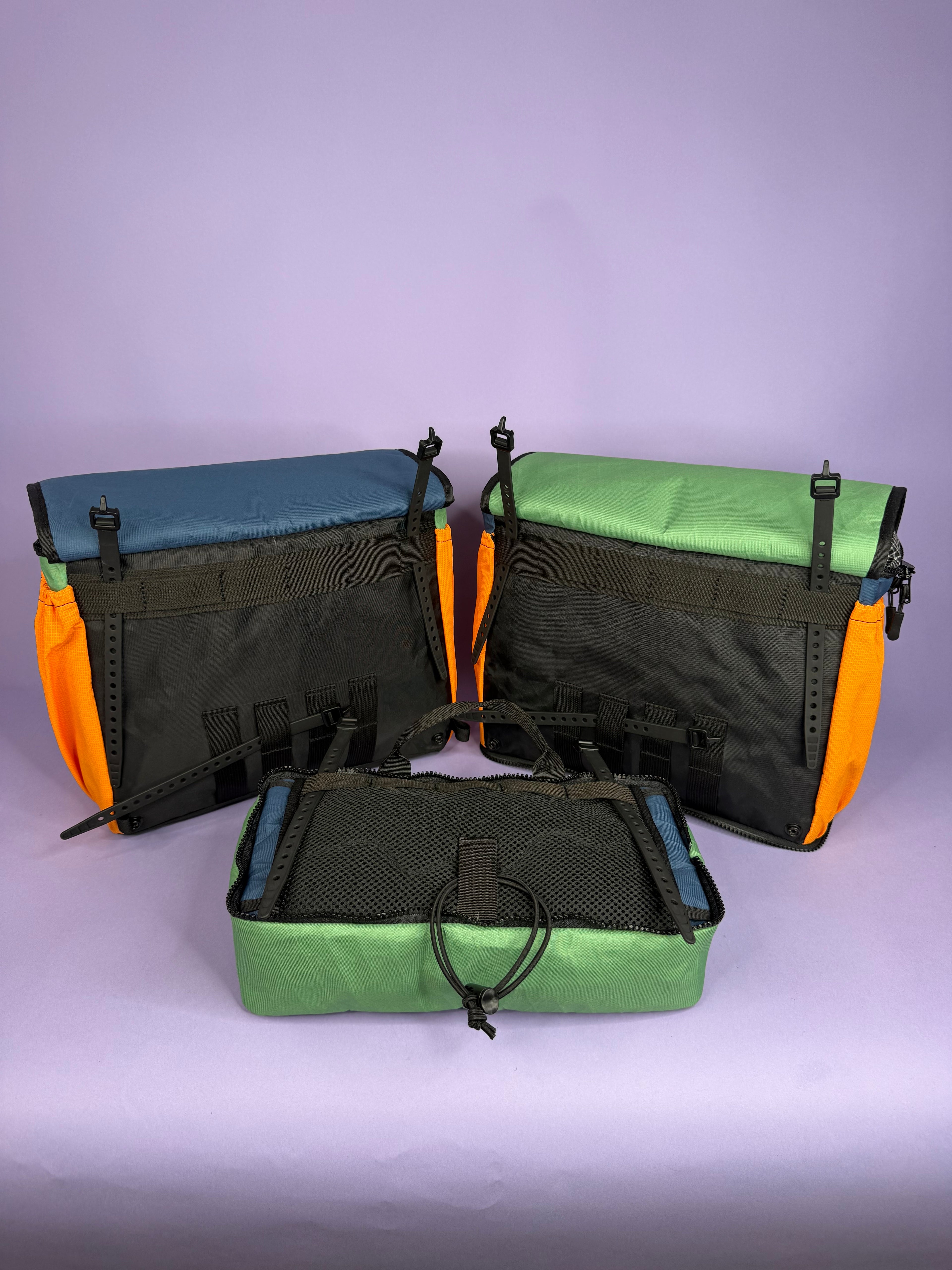 Blue/Green Backpack Pannier
