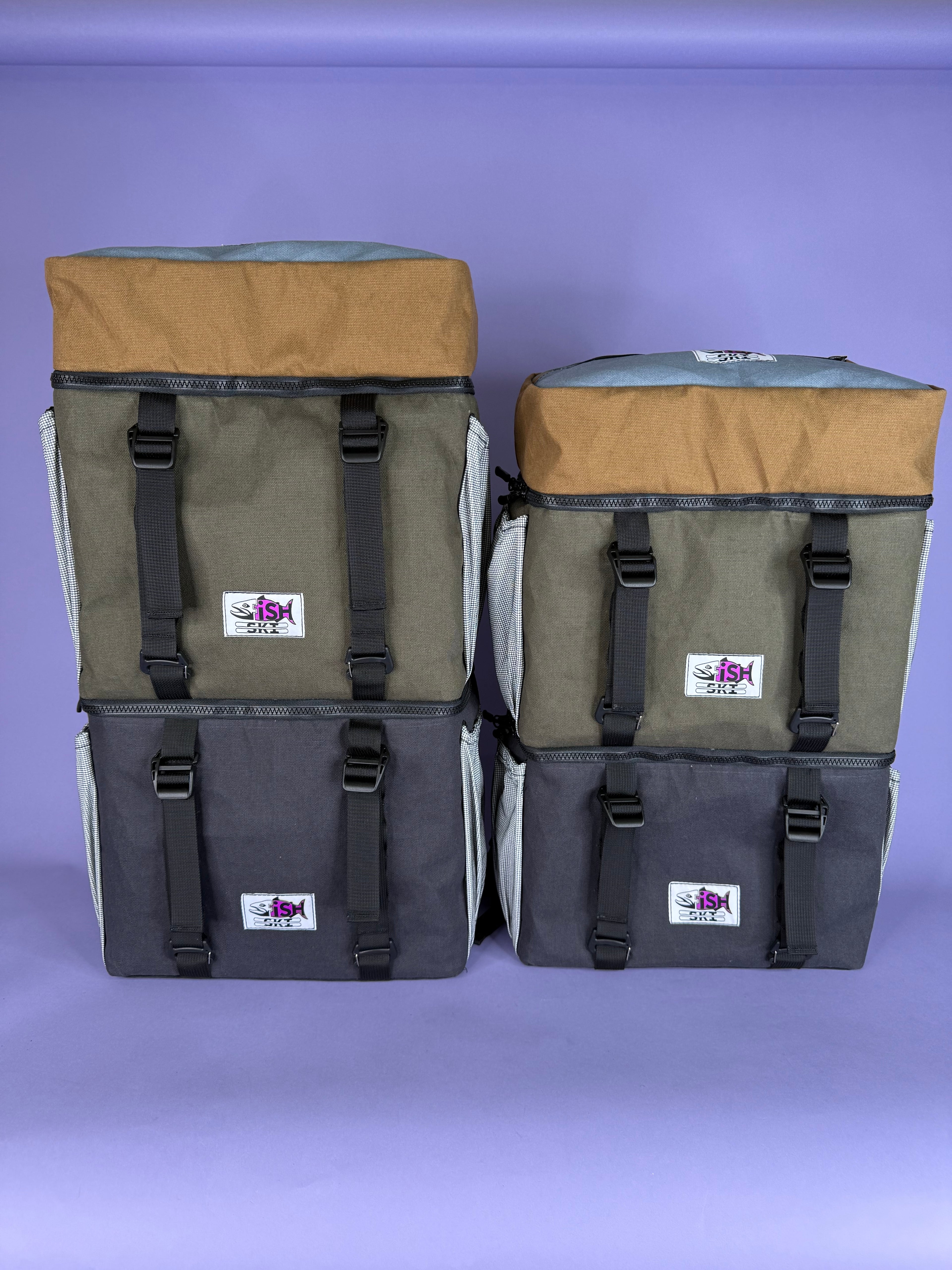 Black & Green Backpack Pannier