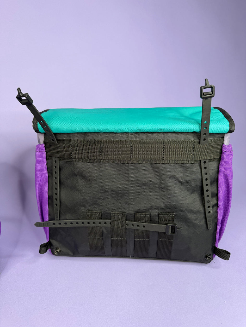 Purple/Teal Backpack Pannier