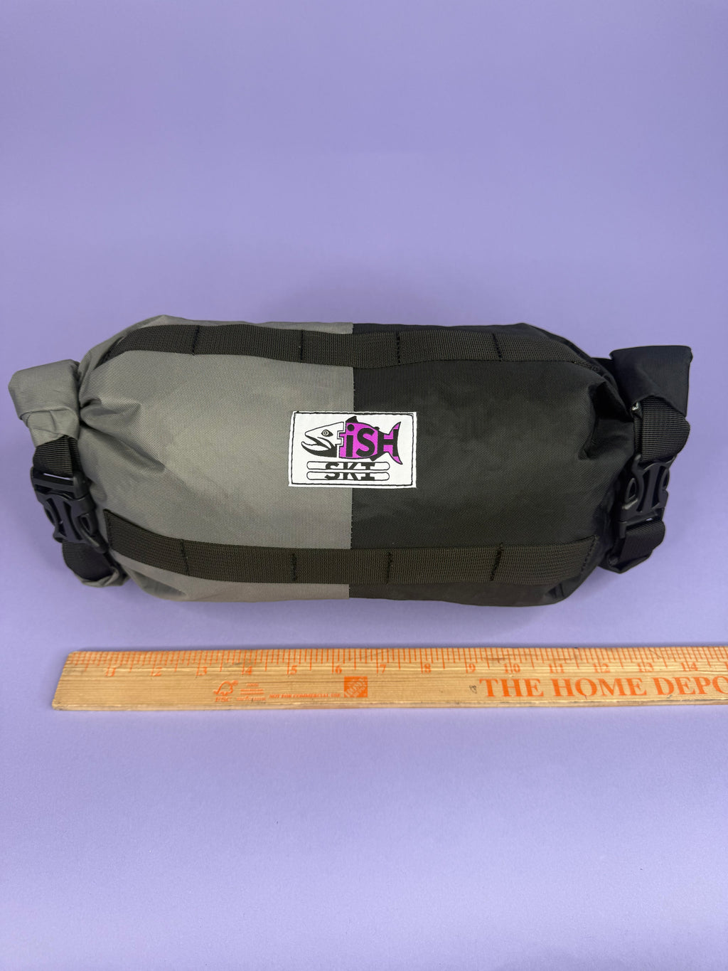 Grey/Black Double Roll Bag