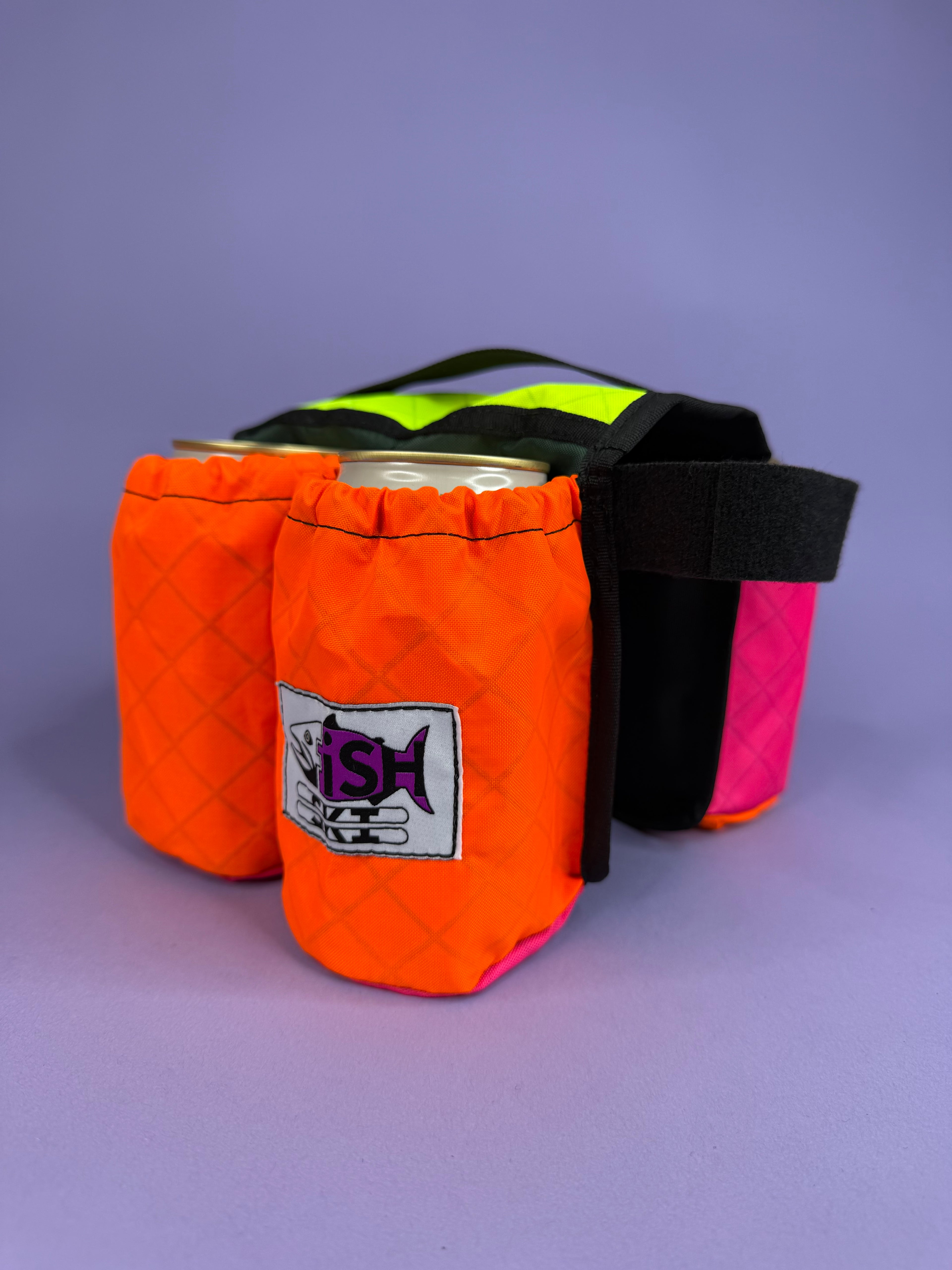 Orange/Pink 4-Pack Beverage Carrier
