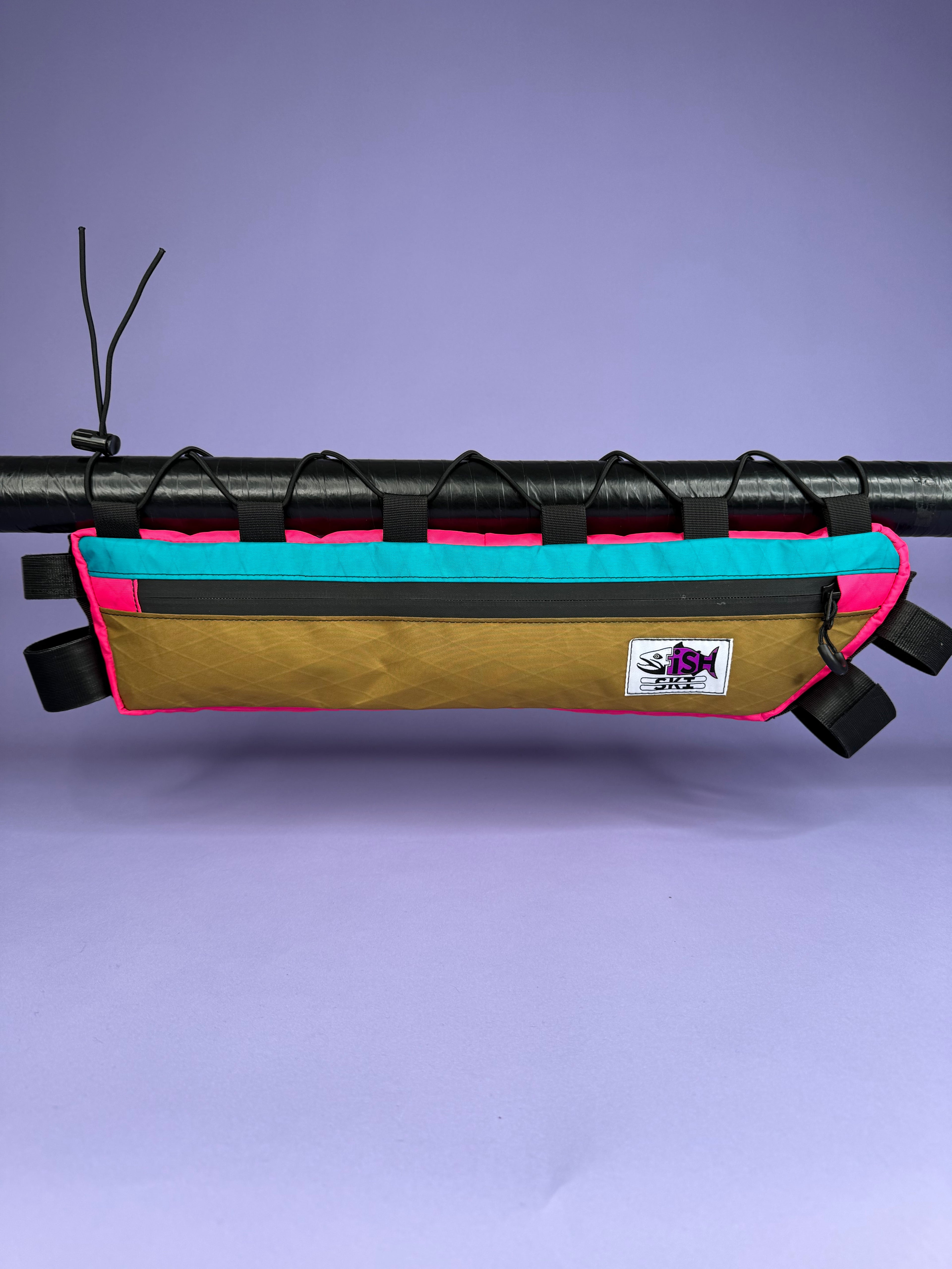 Teal/Brown Half Frame Bag