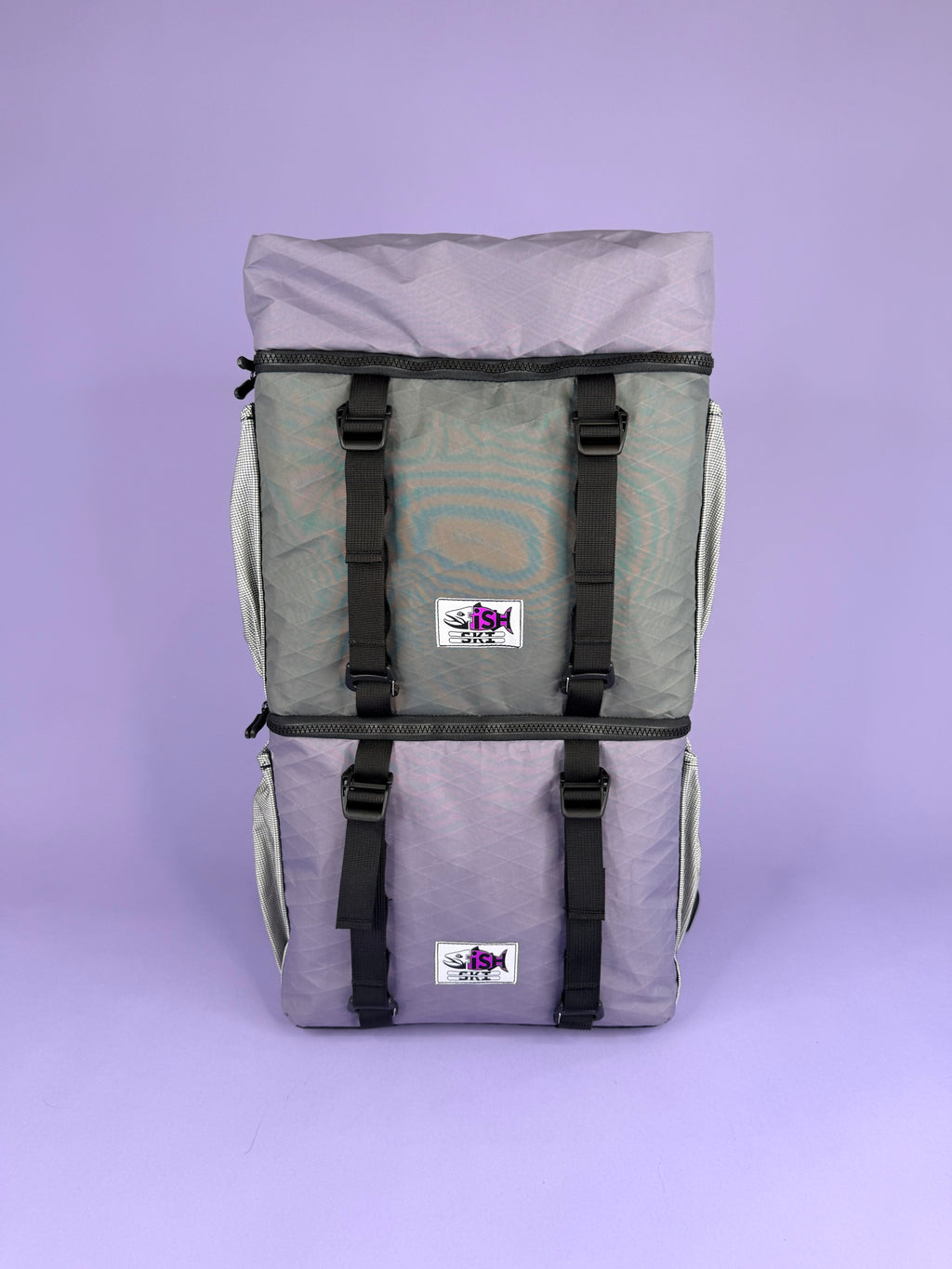 Purple/Grey Backpack Pannier