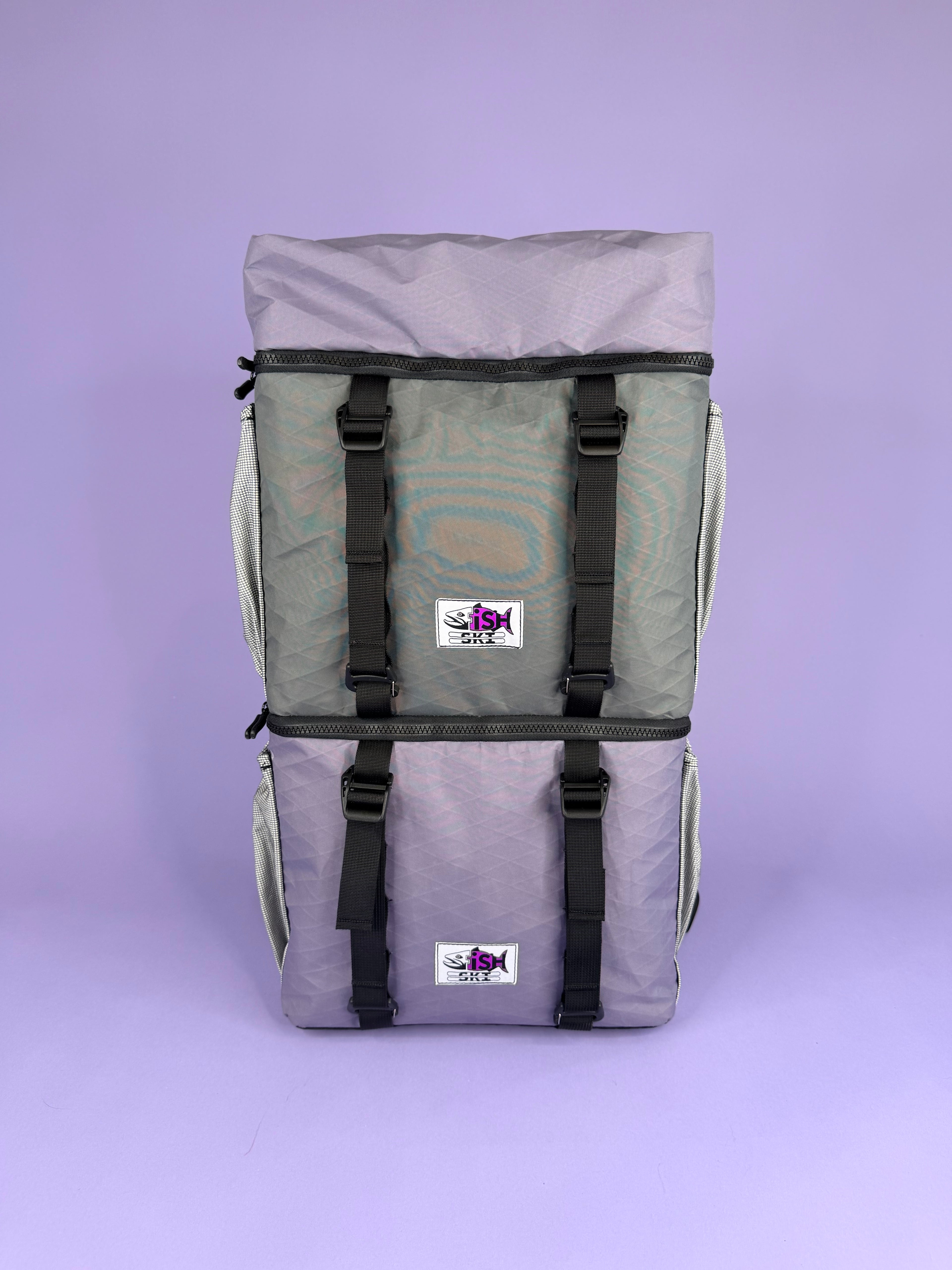 Purple/Grey Backpack Pannier