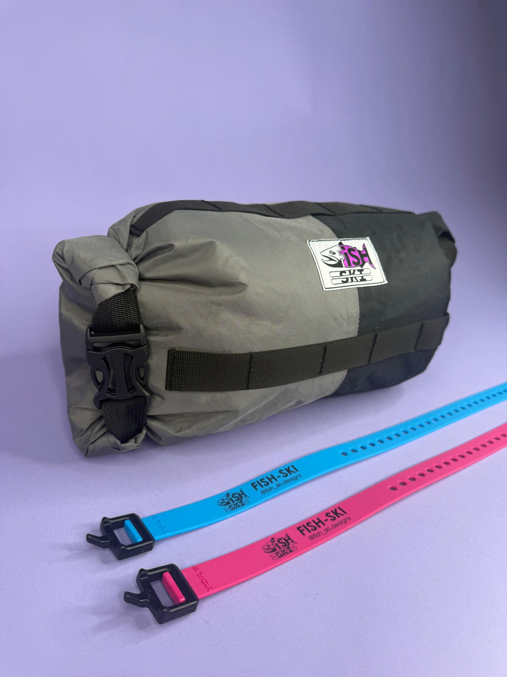 Grey/Black Double Roll Bag