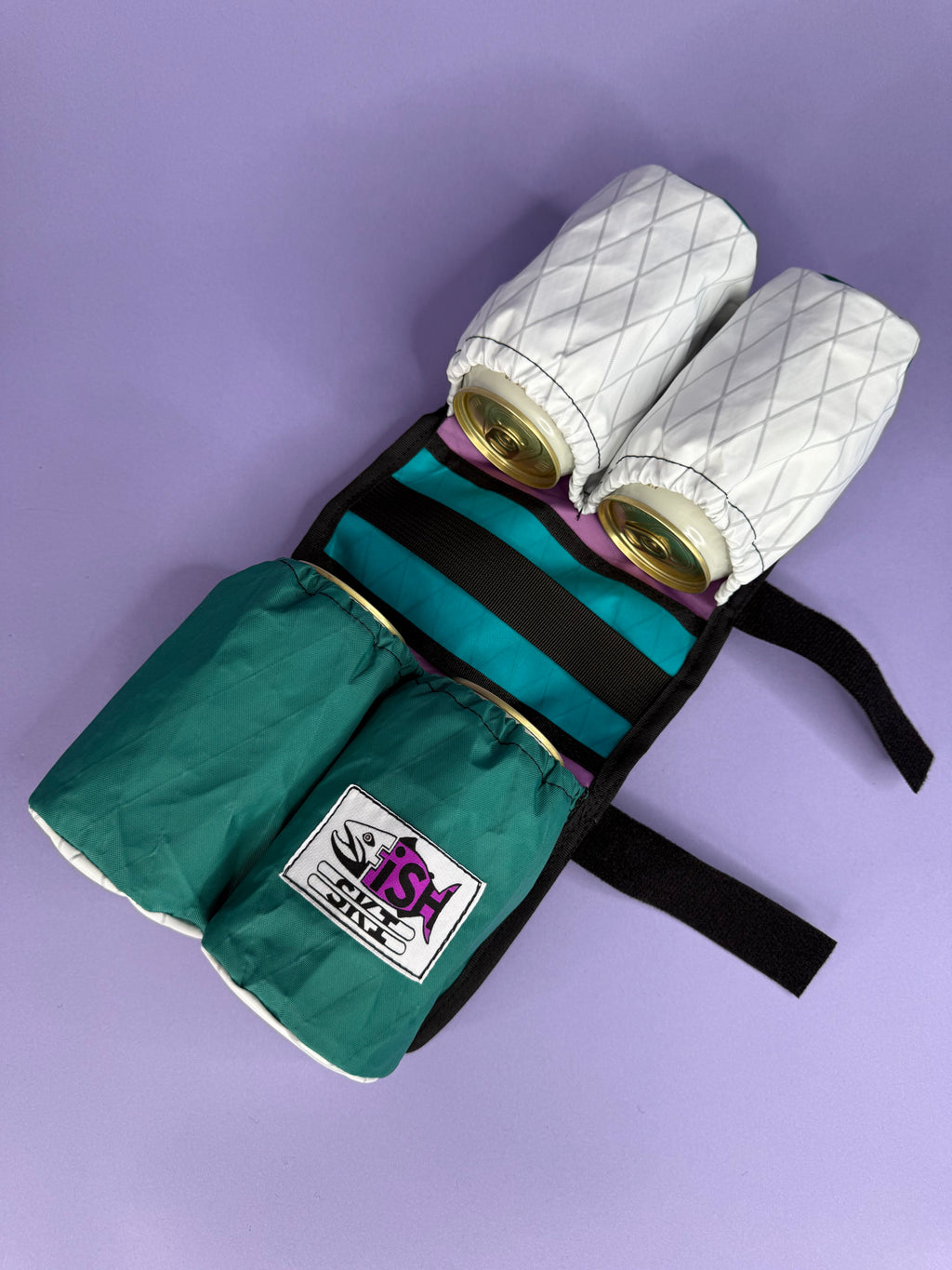 Green/White 4-Pack Beverage Carrier
